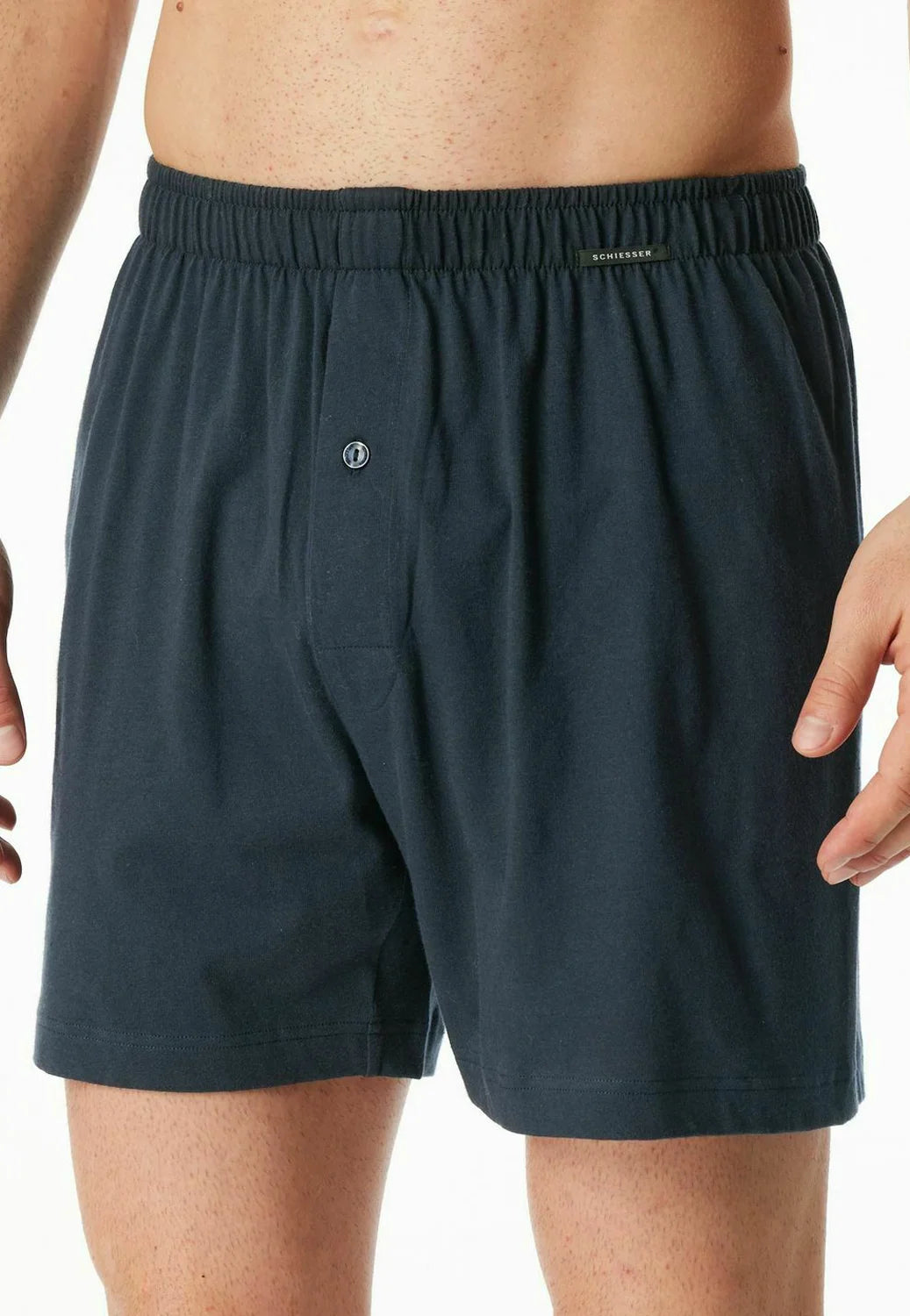 Schiesser Classic Cotton Boxer Shorts 4 Pack – Navy