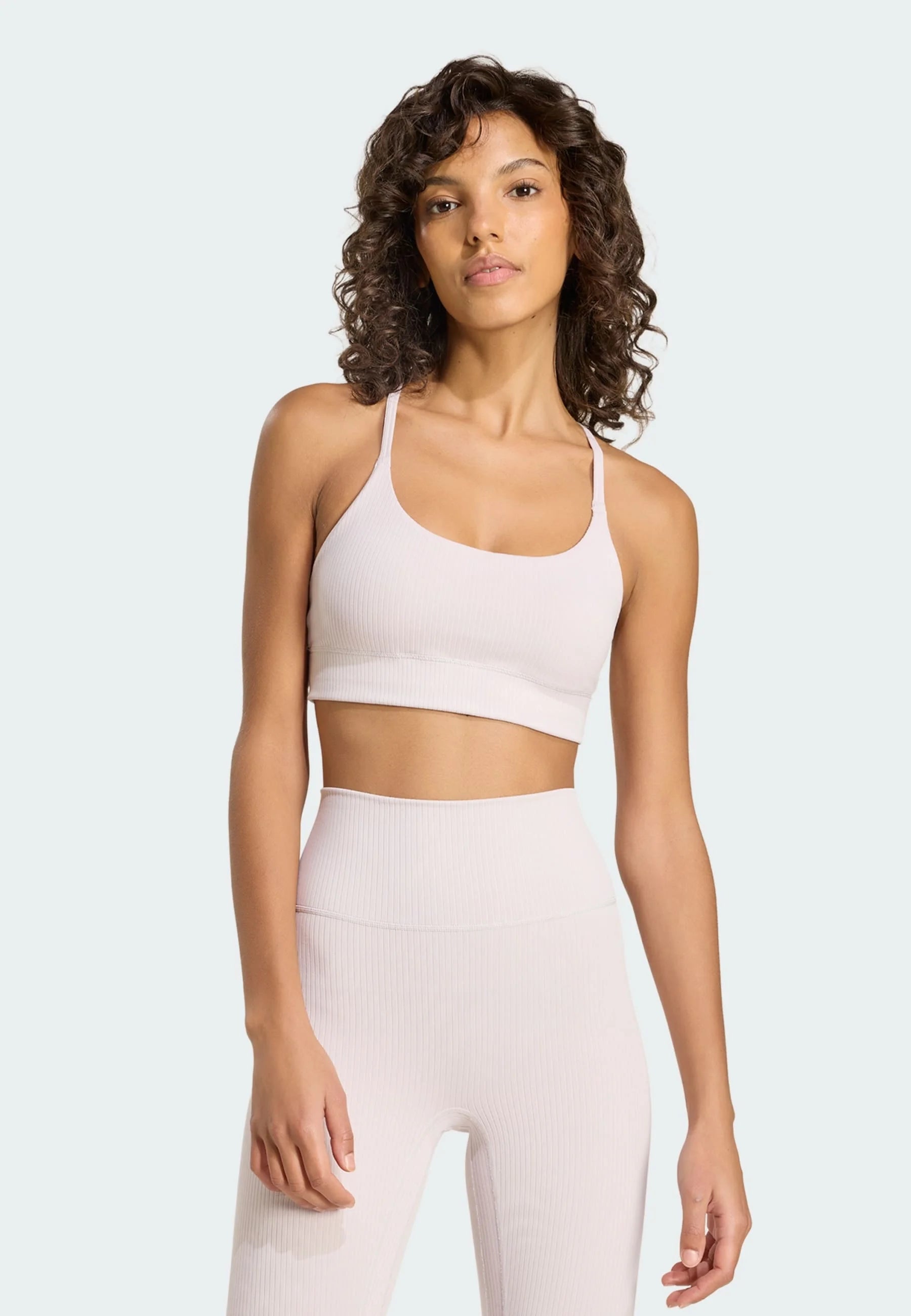 Adidas Performance All Me Rib Light Support Sports Bra – Ice Purple