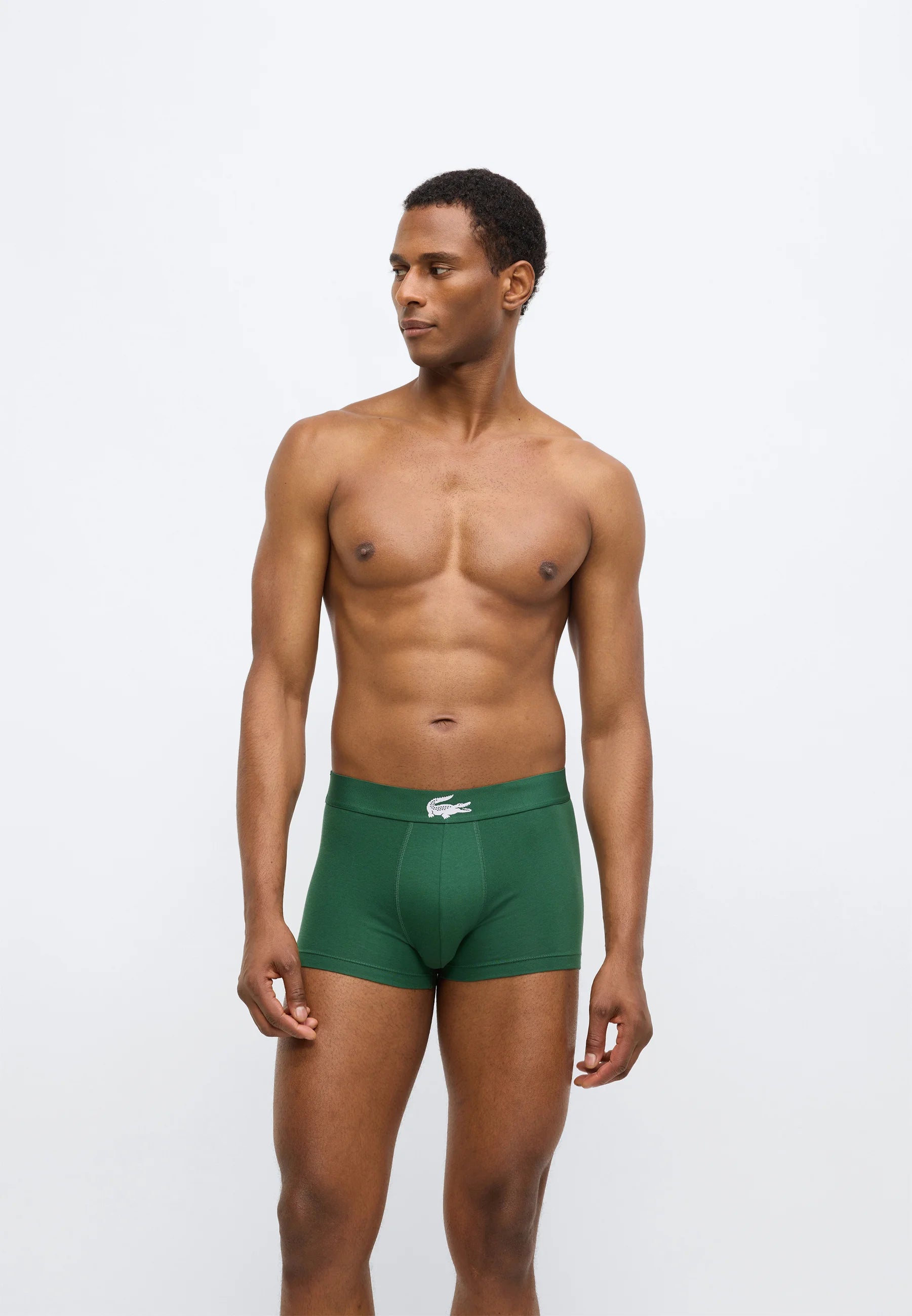 Lacoste Court Underwear Lot de 3 boxers stretch – blanc, vert, noir