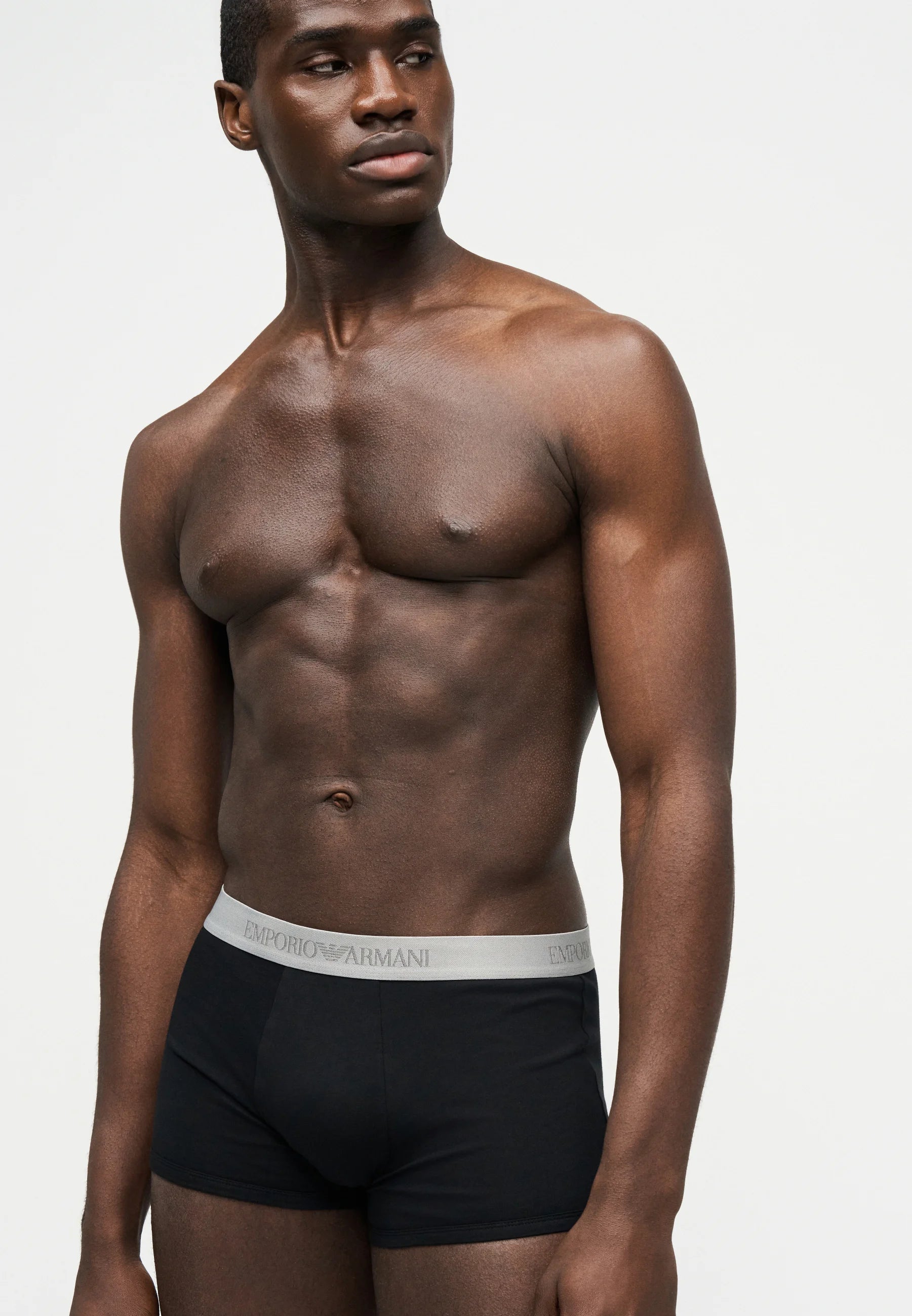 Lot de 3 boxers Emporio Armani PURE – Noir, Gris
