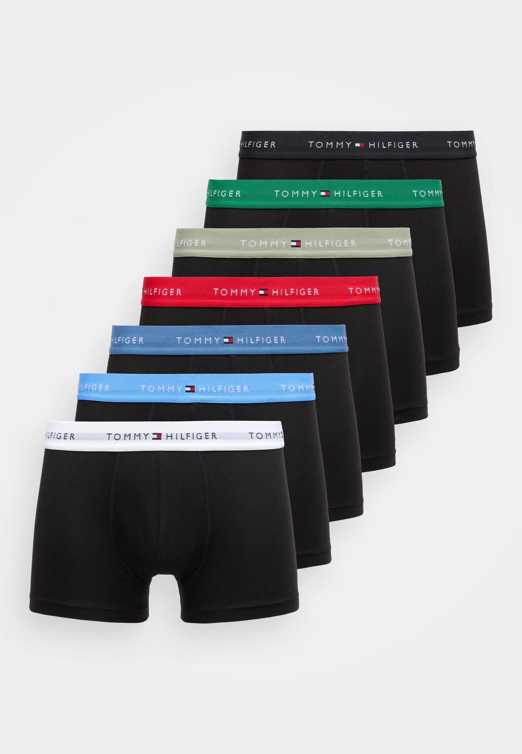 Tommy Hilfiger Trunk 7 Pack – Black, Multi-Coloured, Grey
