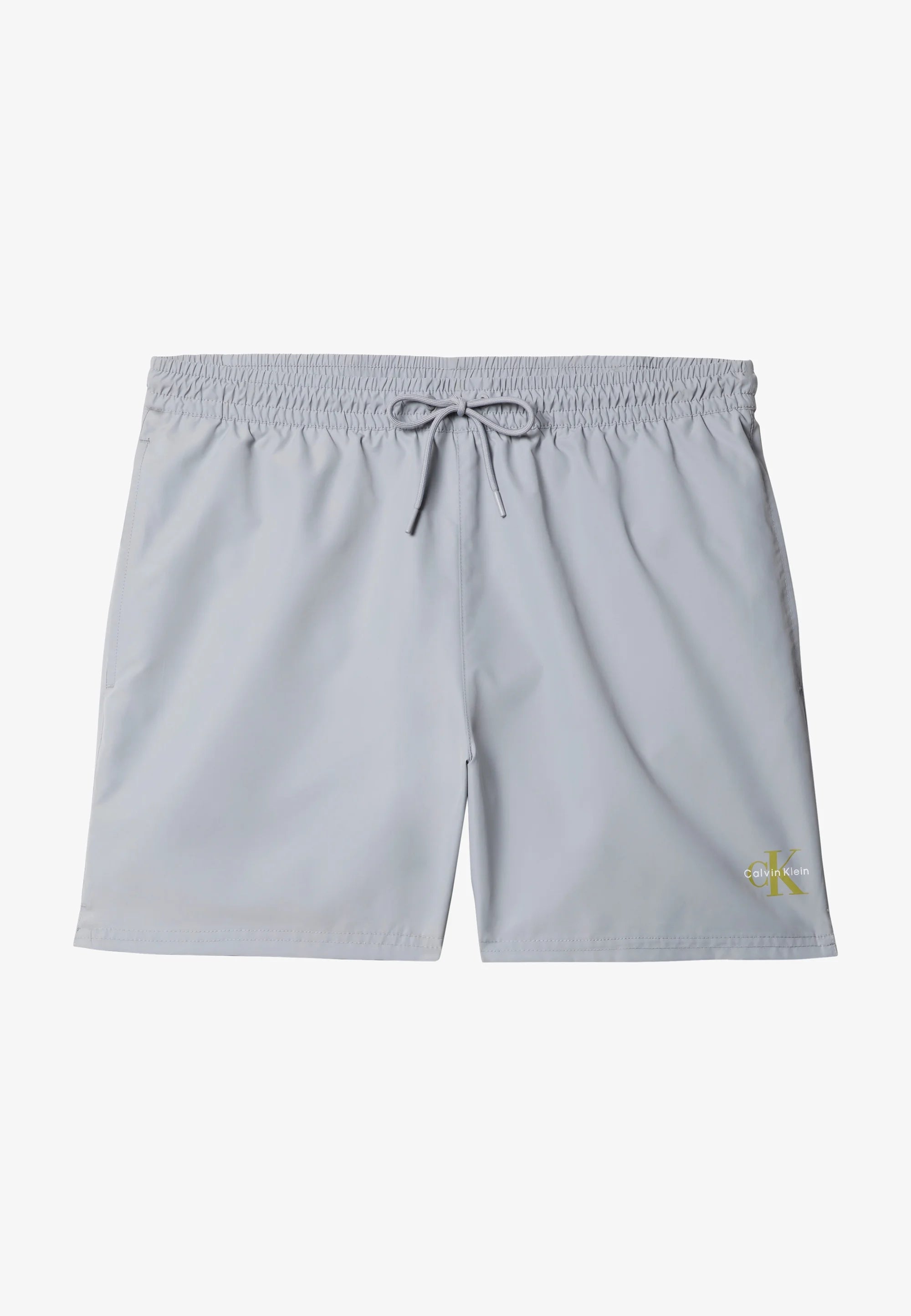 Spodenki kąpielowe Calvin Klein z monogramem – Misty Grey