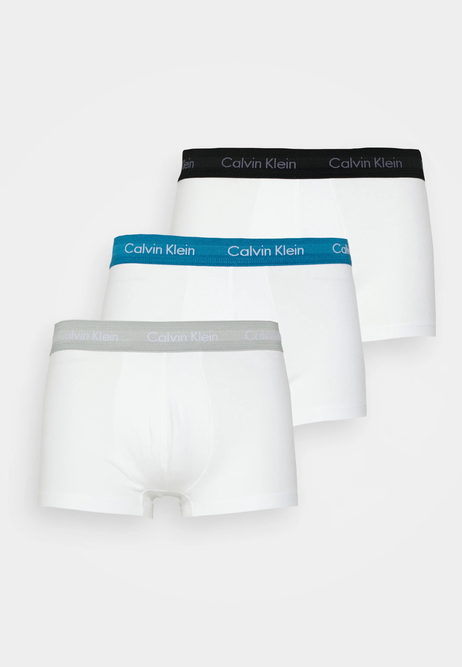 Calvin Klein Cotton Stretch Trunks – 3 Pack – White, Grey