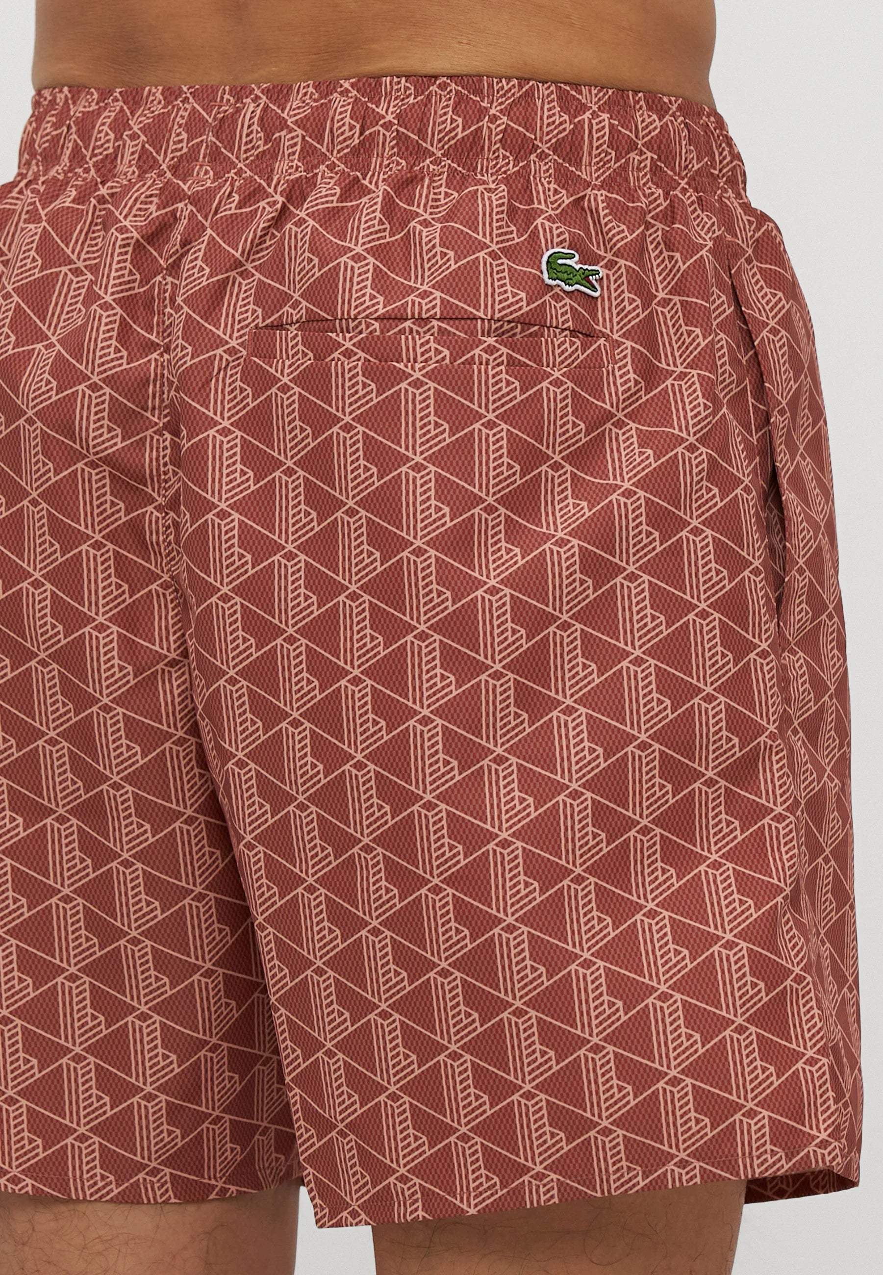 Lacoste Maillot De Bain Short De Bain – Rouge Clair
