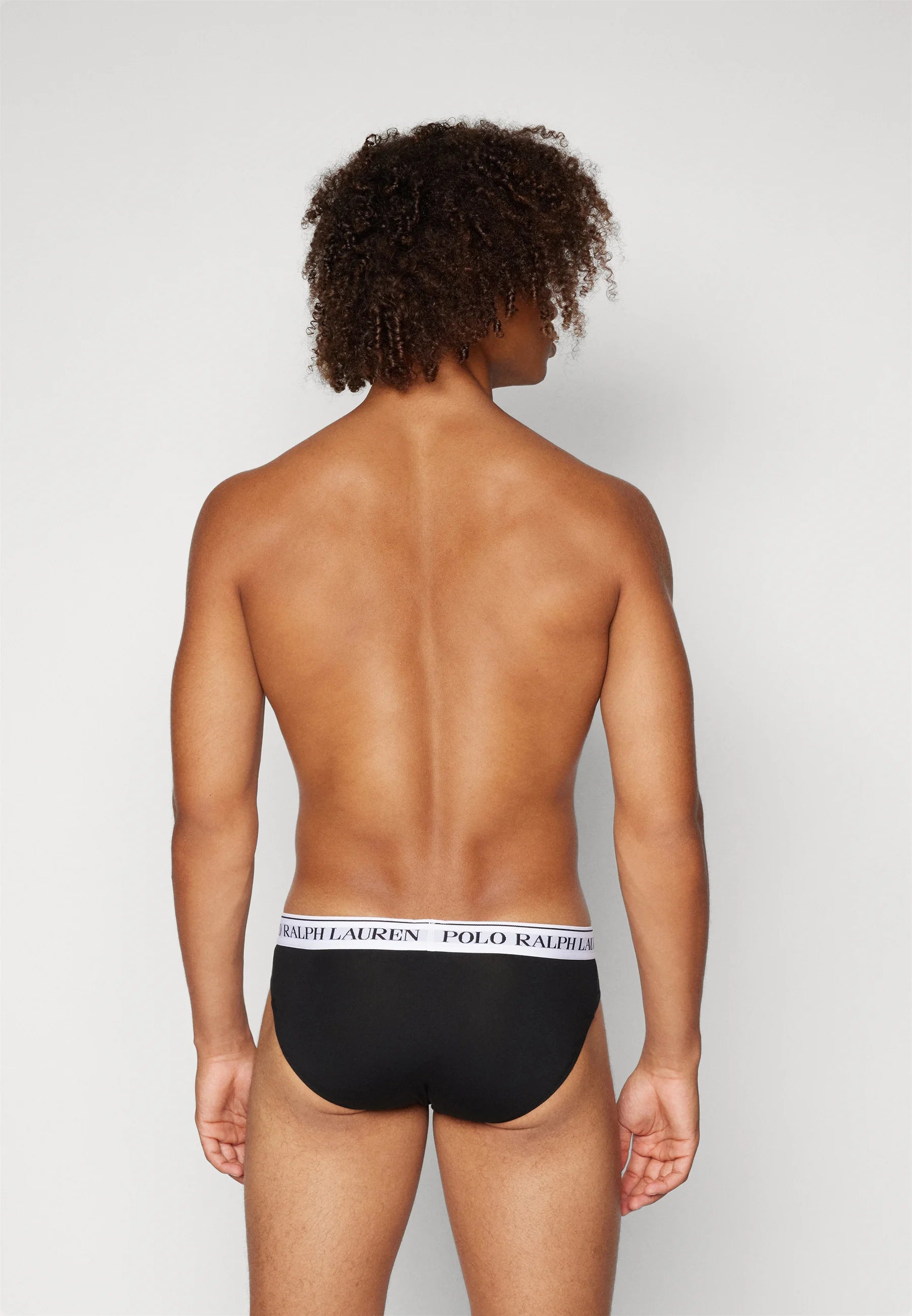 Slips Polo Ralph Lauren en coton stretch – Taille basse – Lot de 3 – Rouge Damson, Noir, Vert
