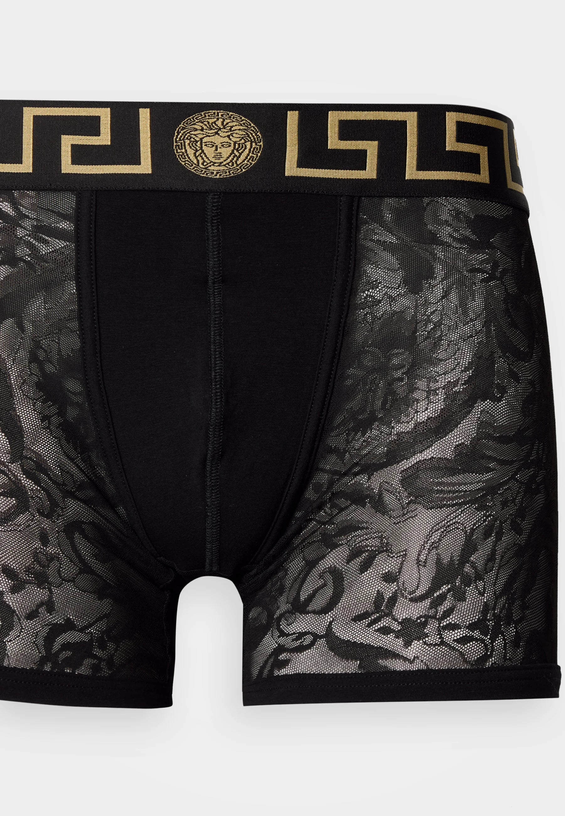 Low Rise kufry Versace Jacquard Barocco – černé