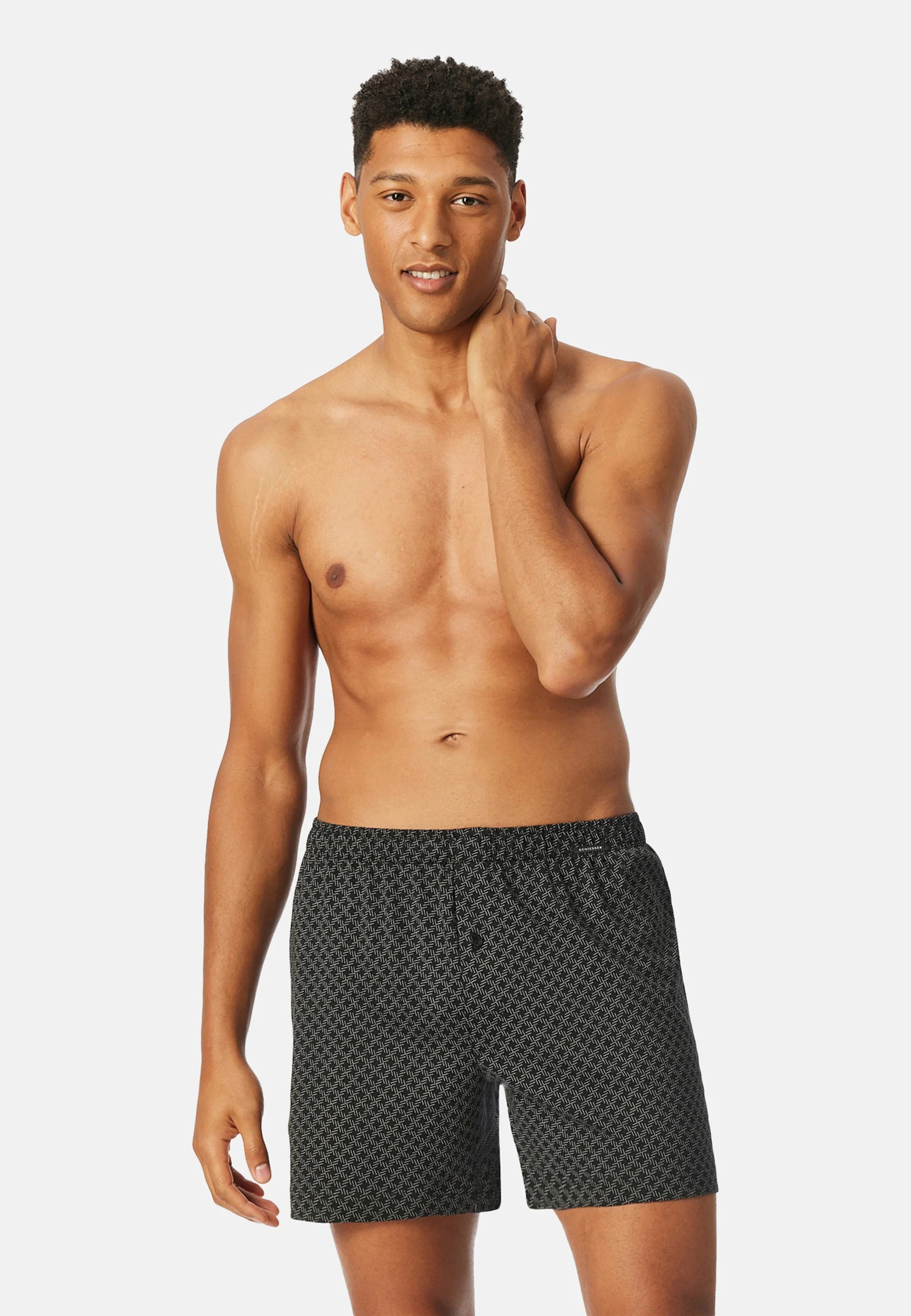 Schiesser Cotton Boxer Shorts 2 Pack – Multicolour