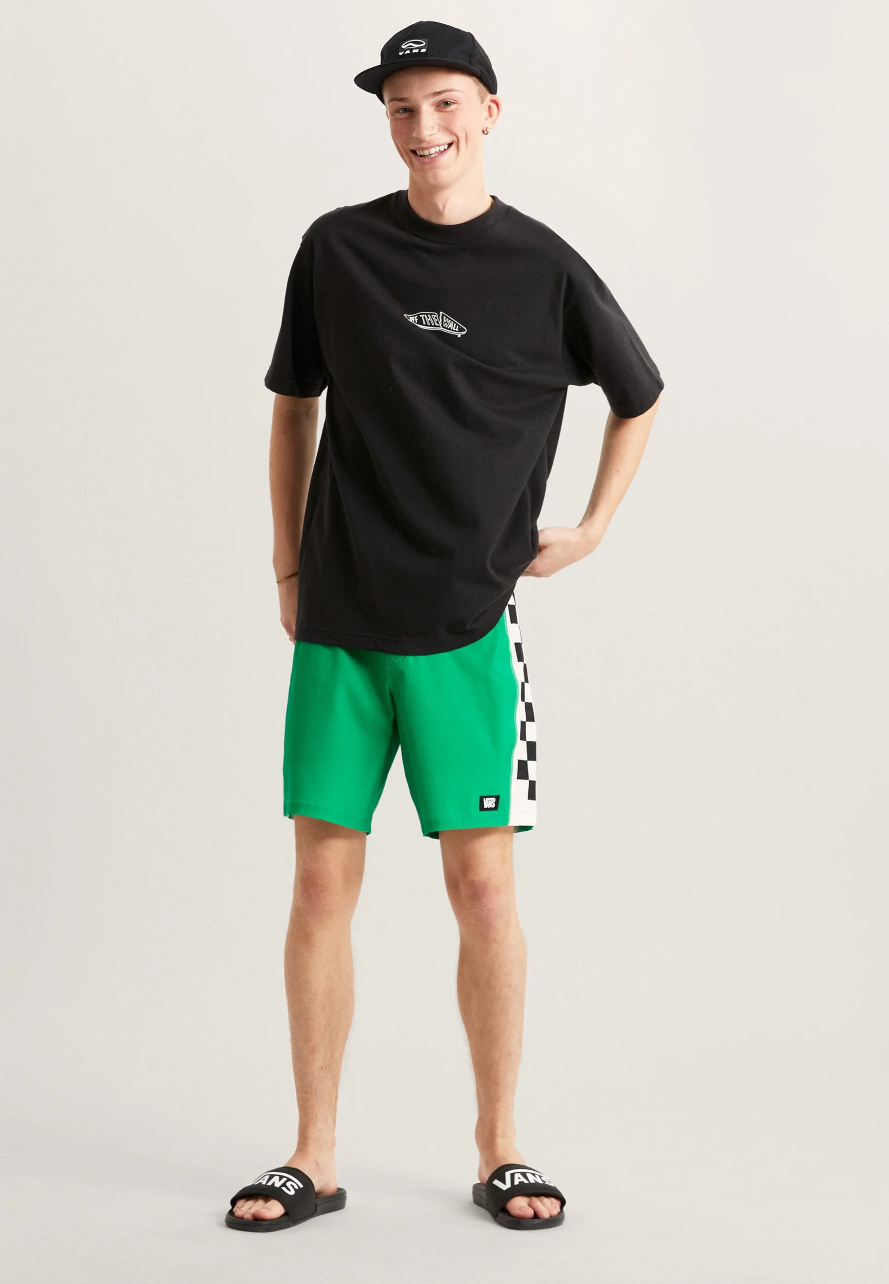 Plavky šortky Vans – jasně zelené