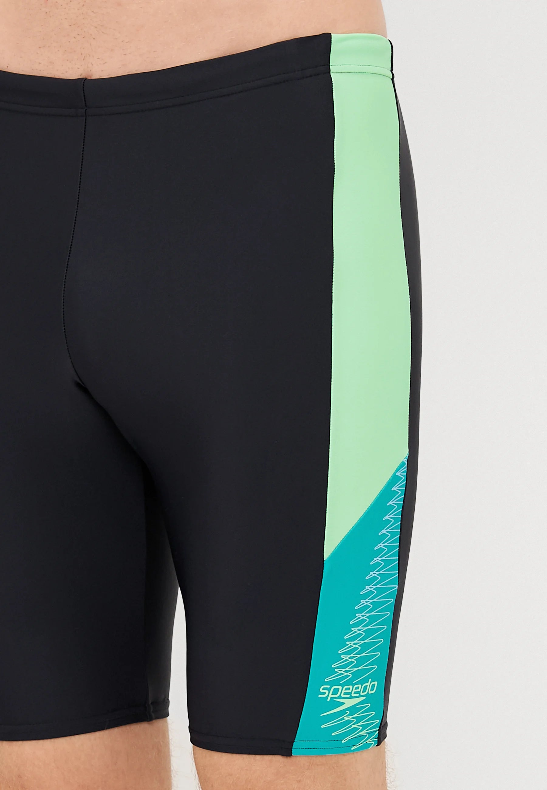 Speedo Dive Jammer – černý, tyrkysový drahokam
