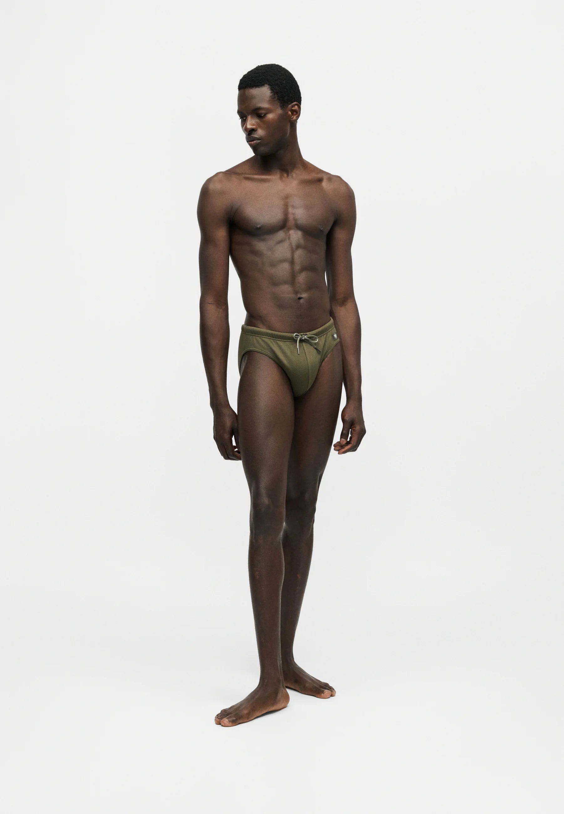 Emporio Armani EA7 Chevron Swimming Briefs – Olive