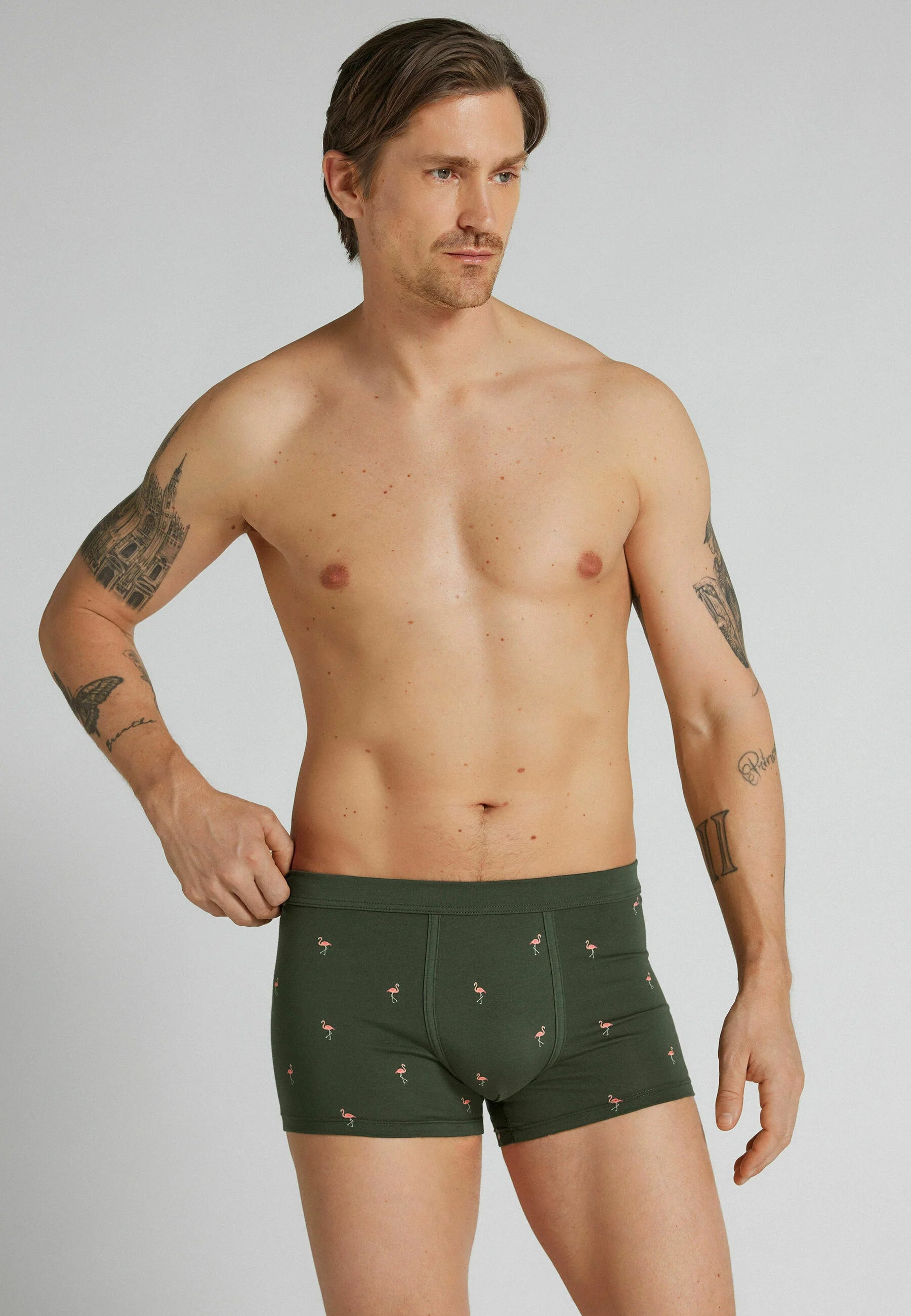 IUMAN Intimissimi Uomo Stretch bavlněné boxerky – zelené