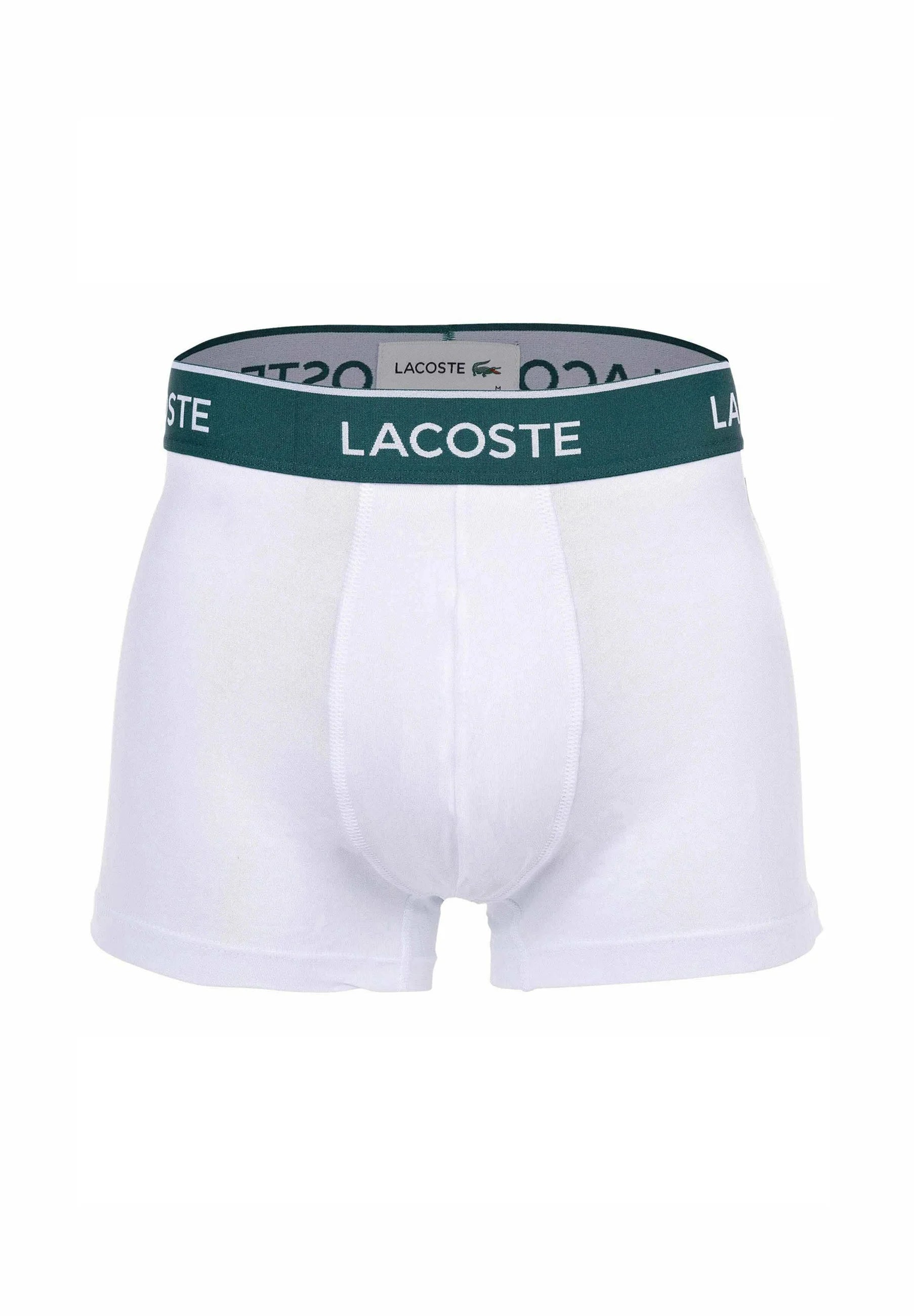 Lacoste 6 Pack Casual Stretch Logobund Trunks – White