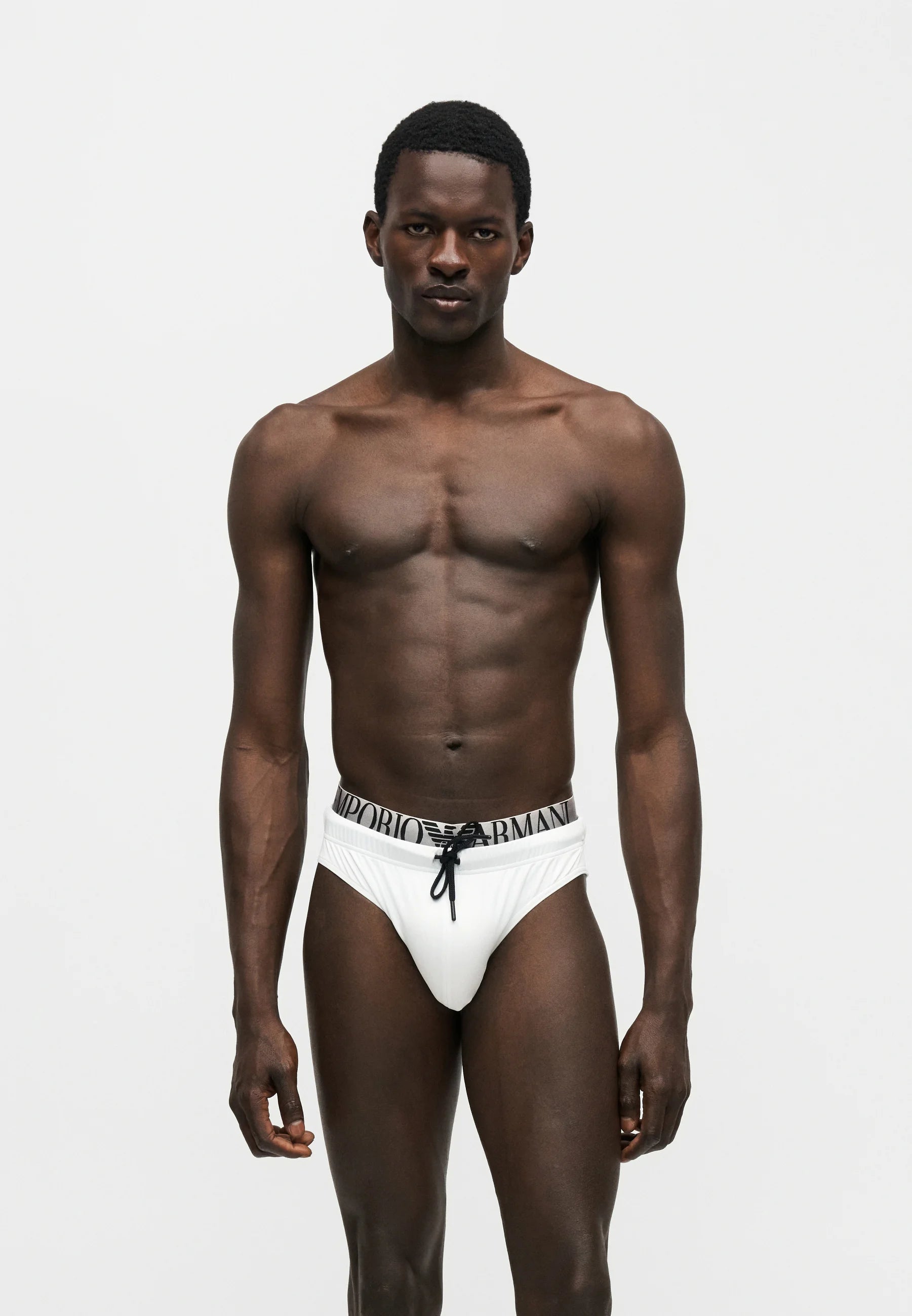 Plavecké kalhotky Emporio Armani EA7 Logoband – bílé