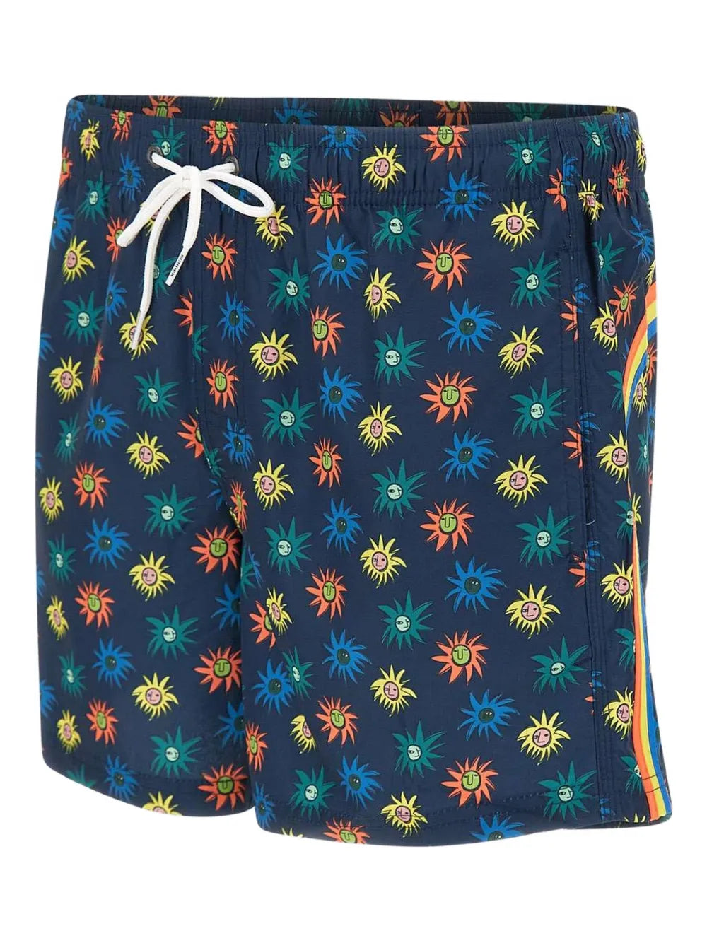 SUNDEK Short de Bain Imprimé Lion – Bleu Marine