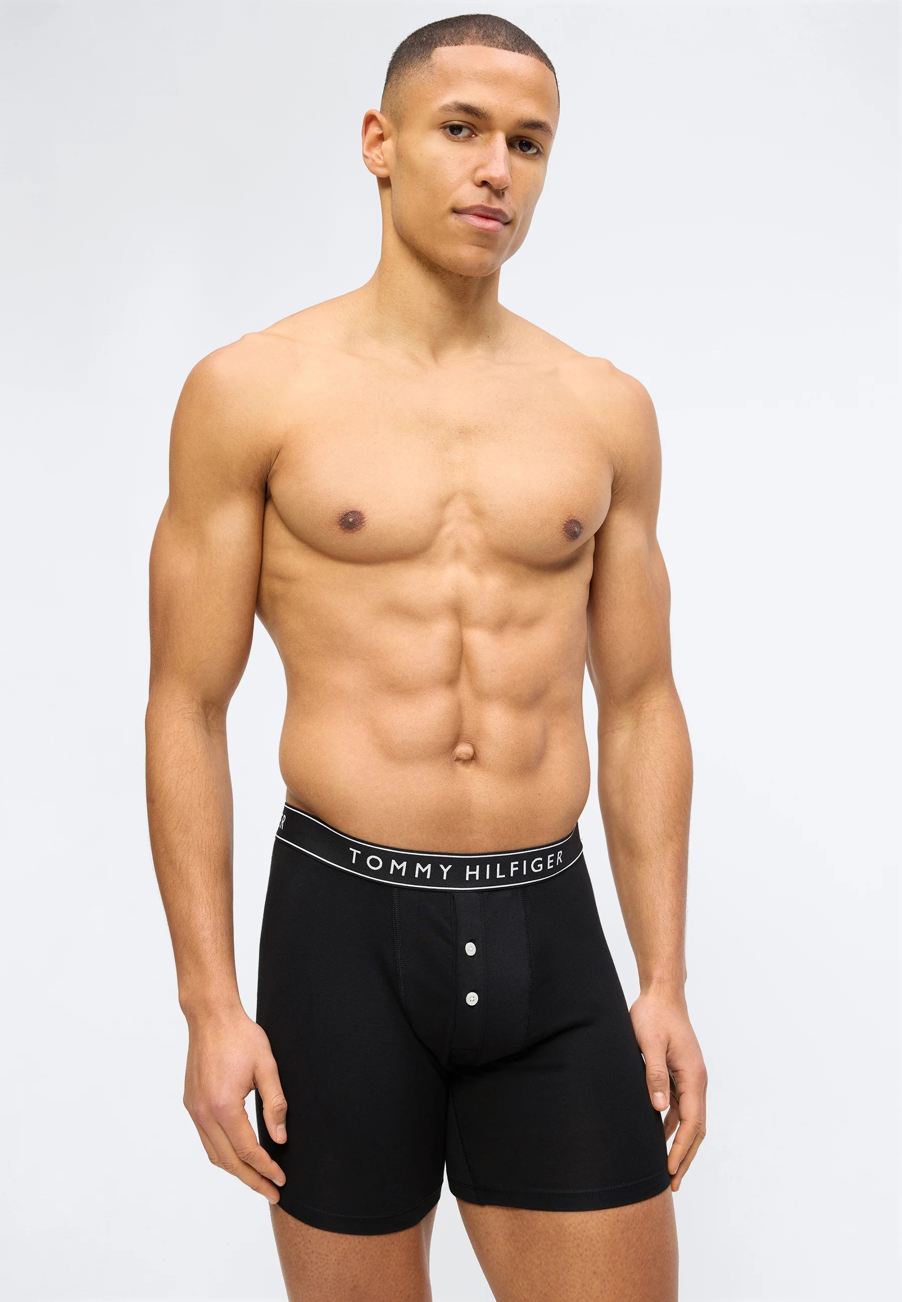 Tommy Hilfiger Everyday Essentials Button Fly Confezione da 2 boxer - Nero