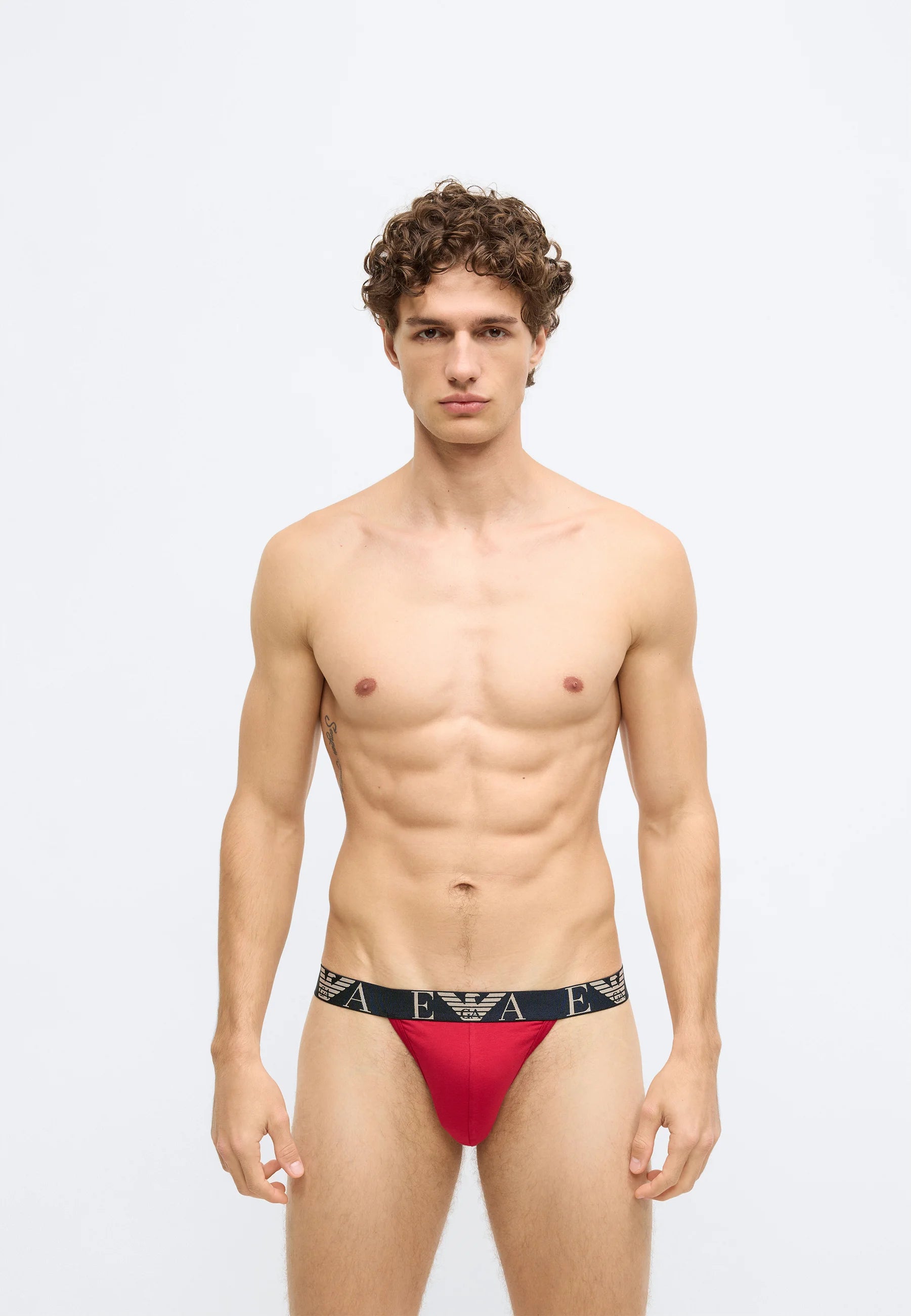 Emporio Armani BOLD Monogram Jockstrap 2 Pack – Blue, Scooter