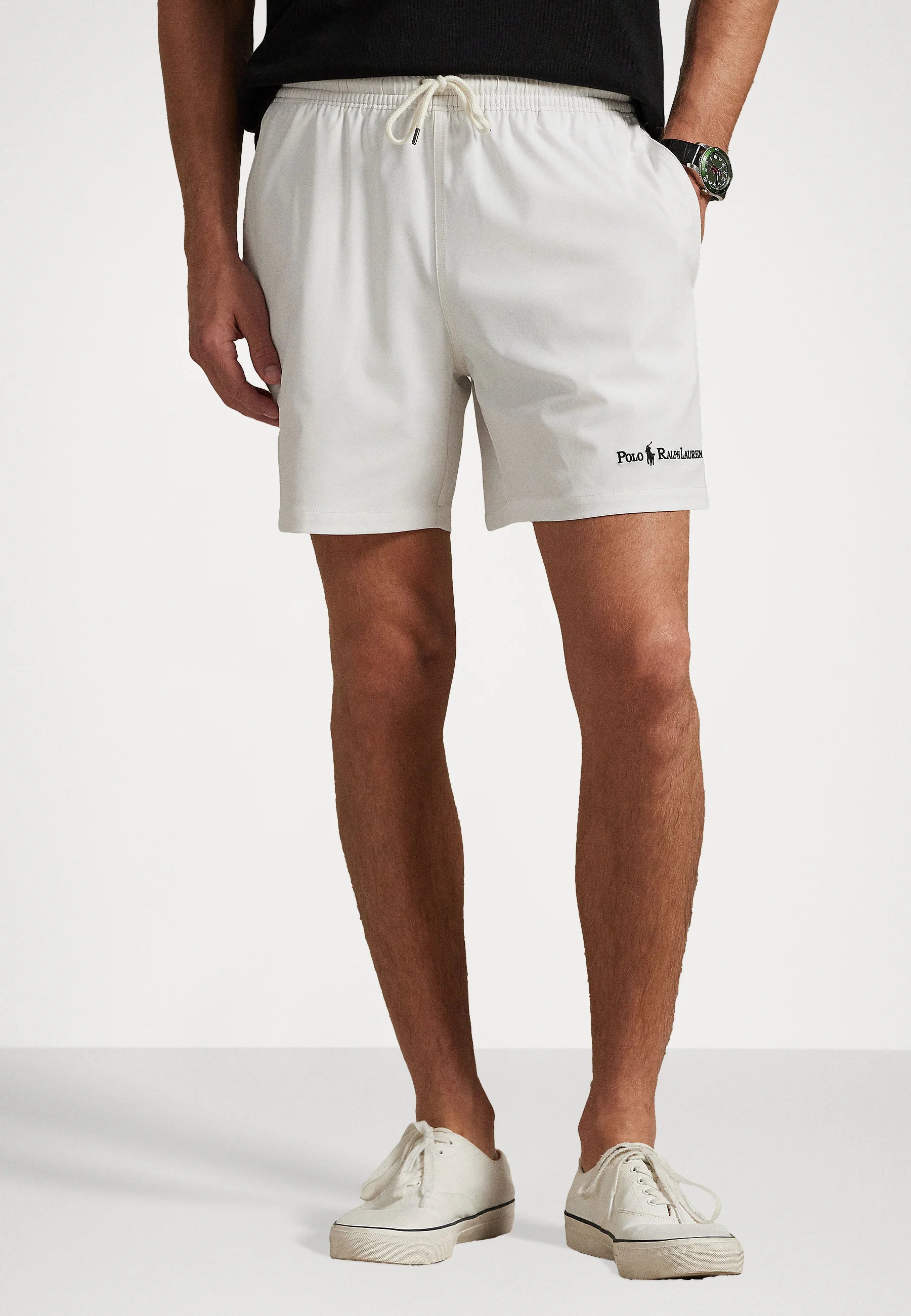 Plavkové šortky Polo Ralph Lauren Traveler Classic 14,6 cm – Deckwash White