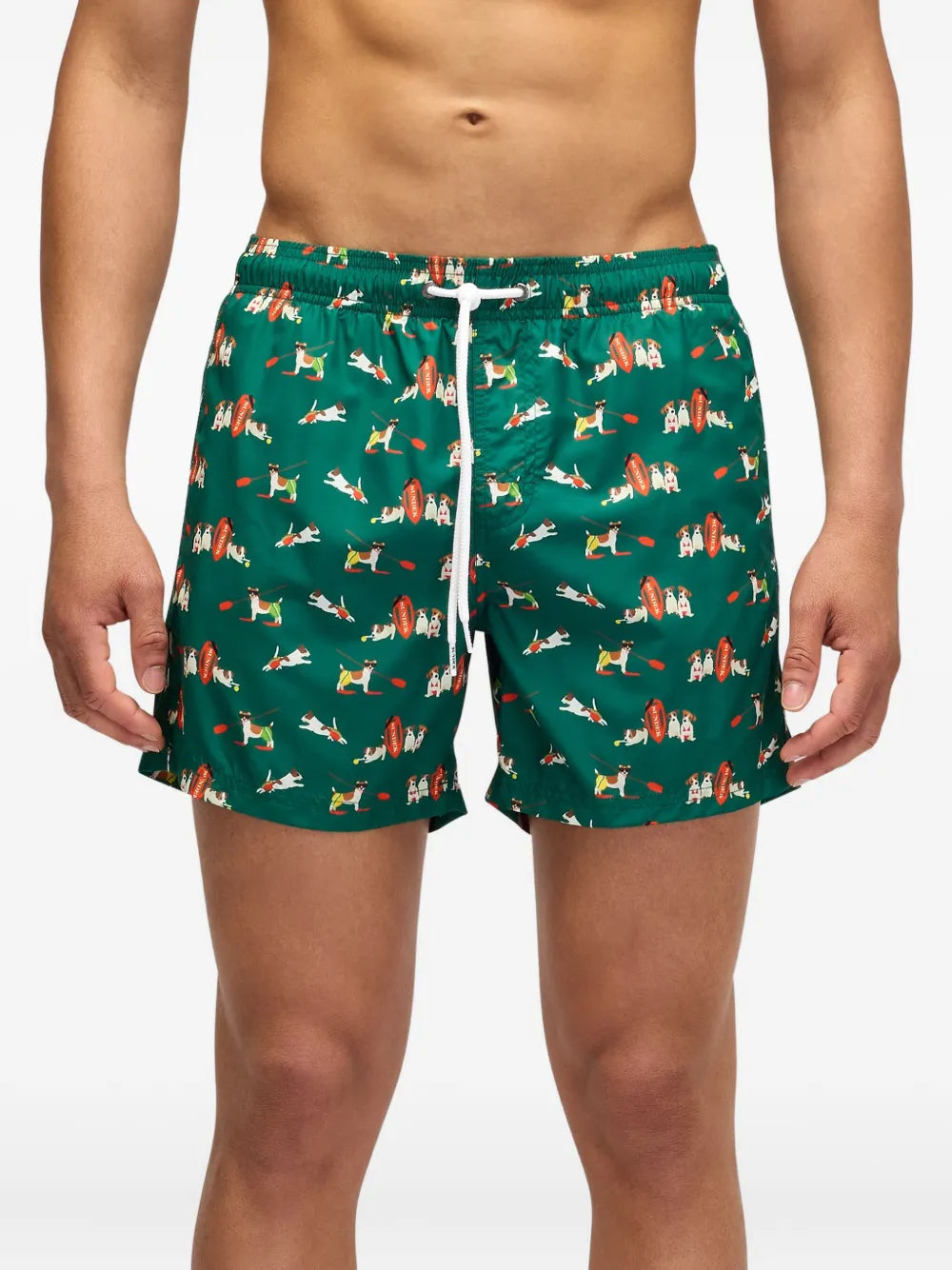 Short de bain à imprimé chien SUNDEK X Pelo Foundation - Vert