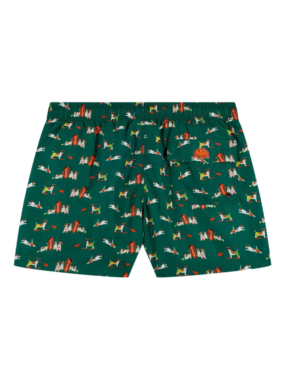 Short de bain à imprimé chien SUNDEK X Pelo Foundation - Vert