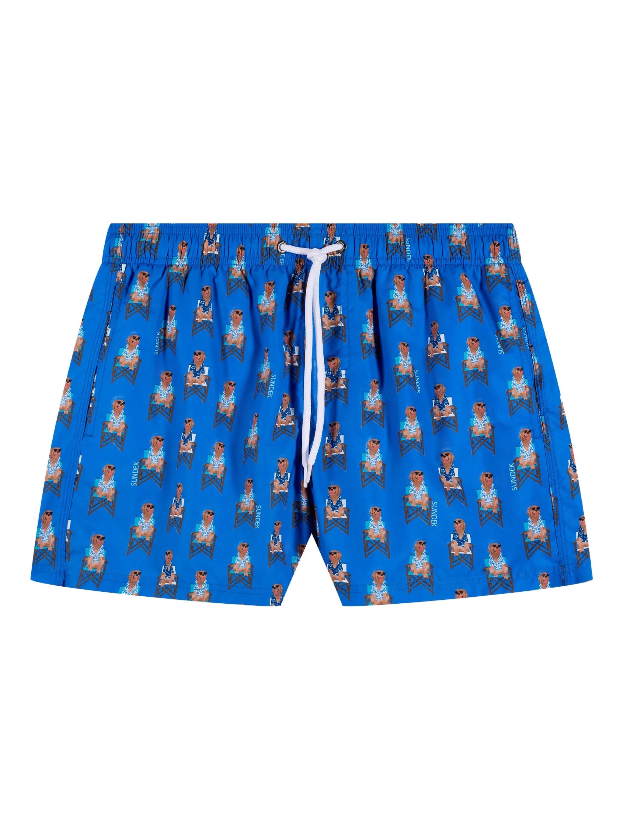 Plavkové šortky SUNDEK X Pelo Foundation Dog Print – modré