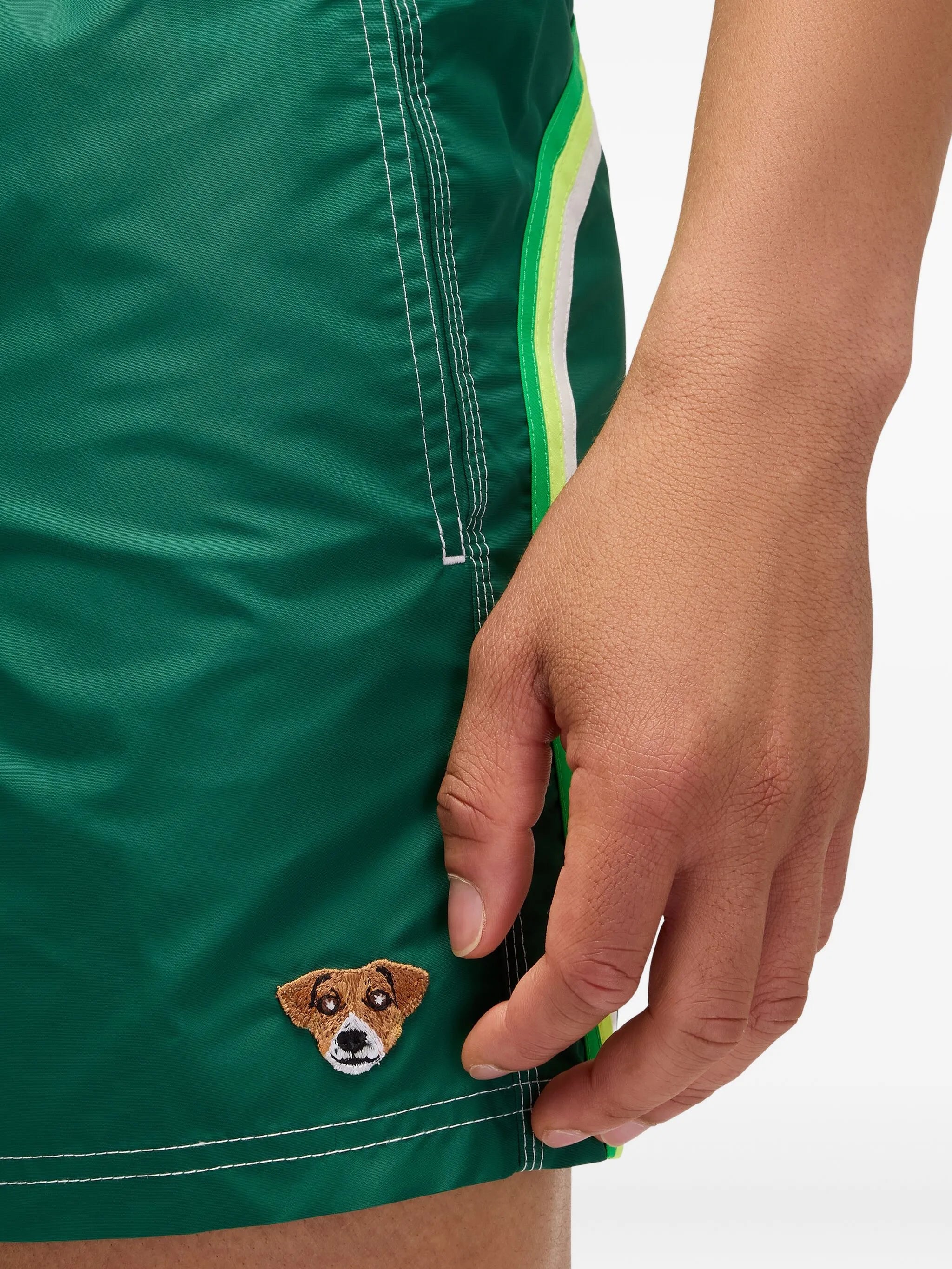 Pantaloncini da bagno a righe SUNDEK X Pelo Foundation - Verde