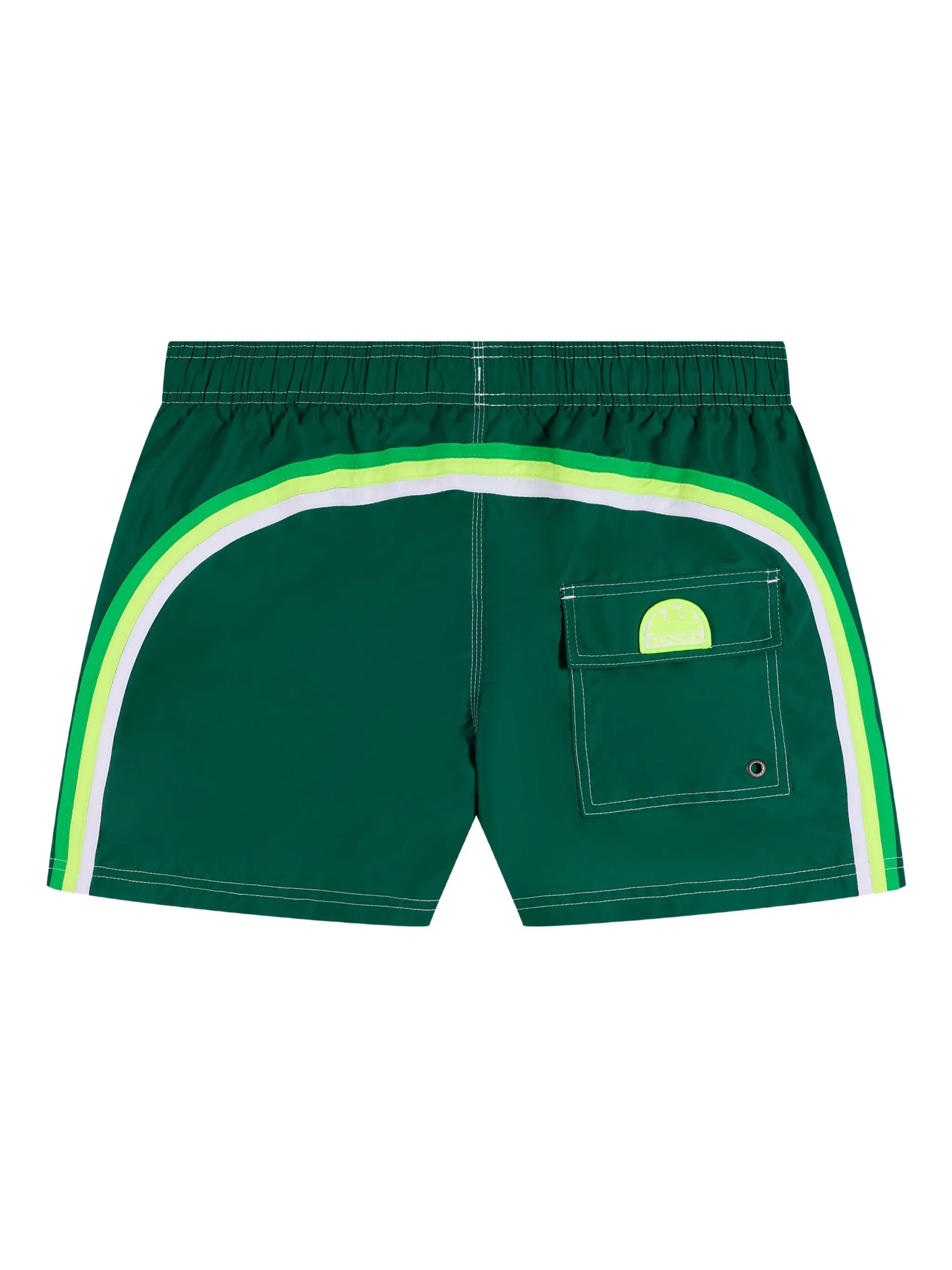 Pantaloncini da bagno a righe SUNDEK X Pelo Foundation - Verde