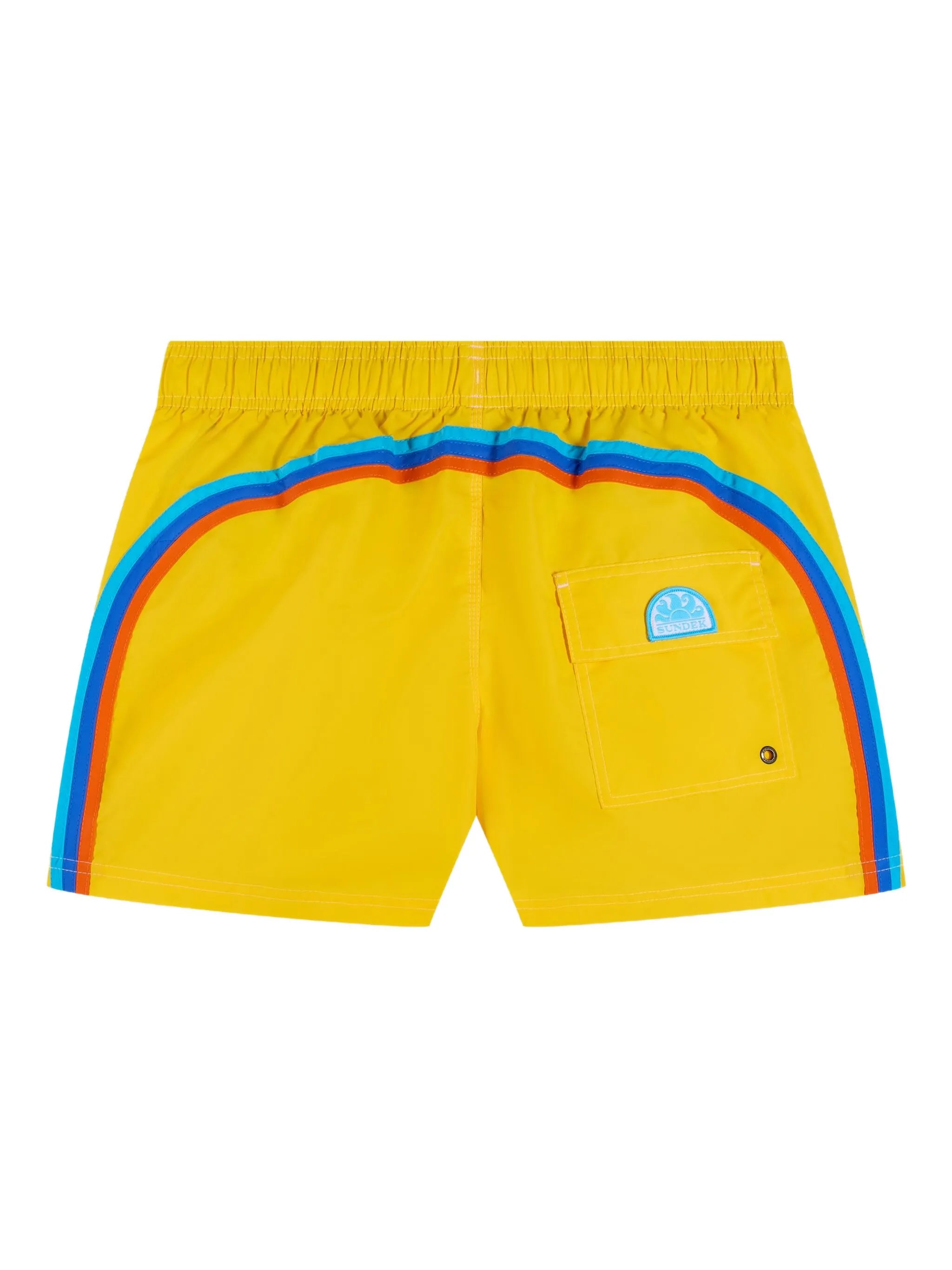 Short de bain rayé SUNDEK X Pelo Foundation – Jaune