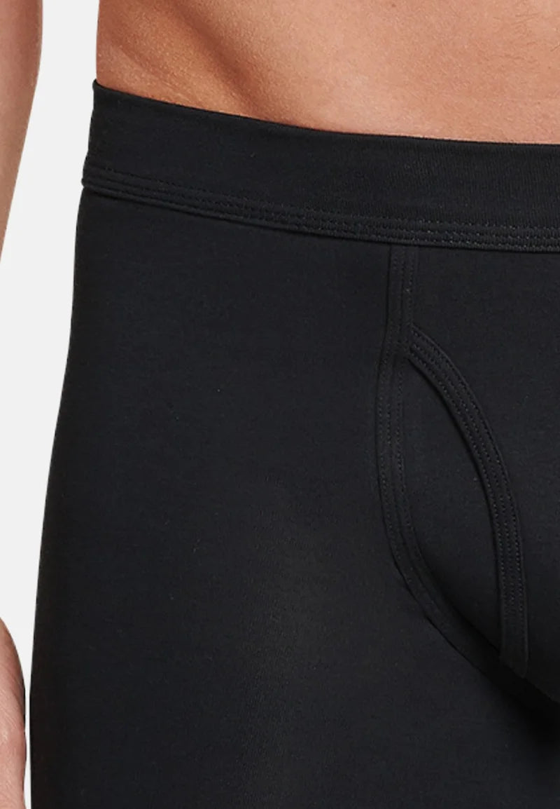 Schiesser Long Life Cotton 4 Pack Boxer Briefs – White, Black