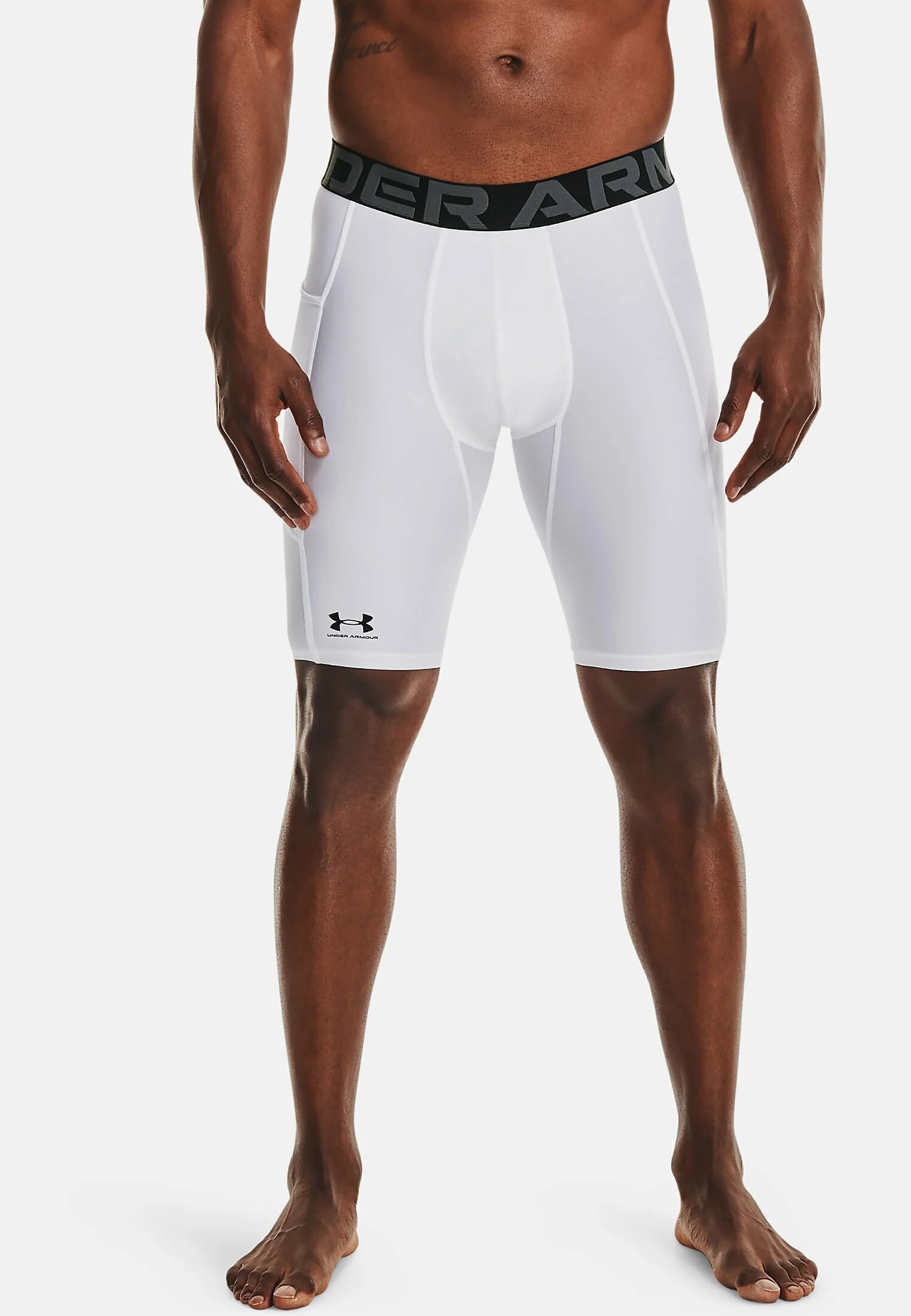 Spodnie Under Armour HeatGear Pocket Performance – białe