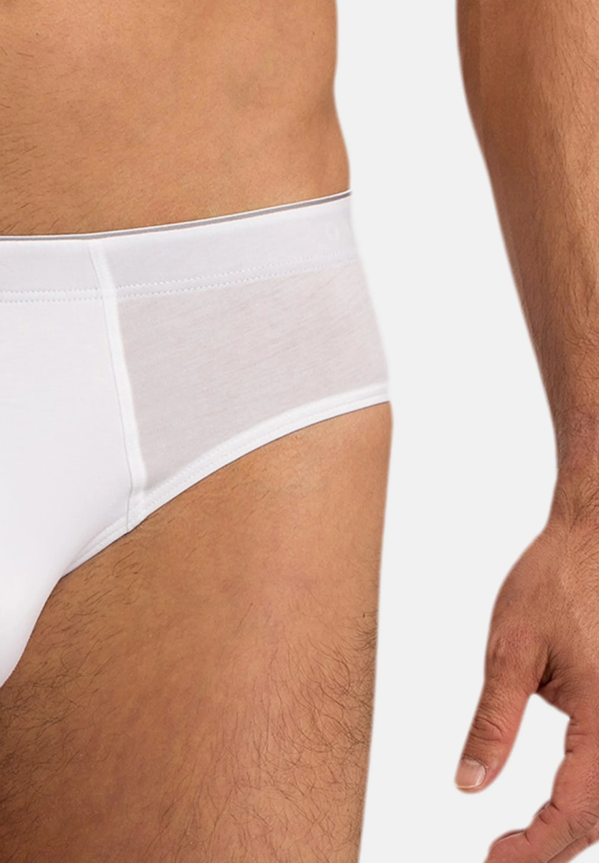HANRO 3 Pack Briefs – White, Black , Black
