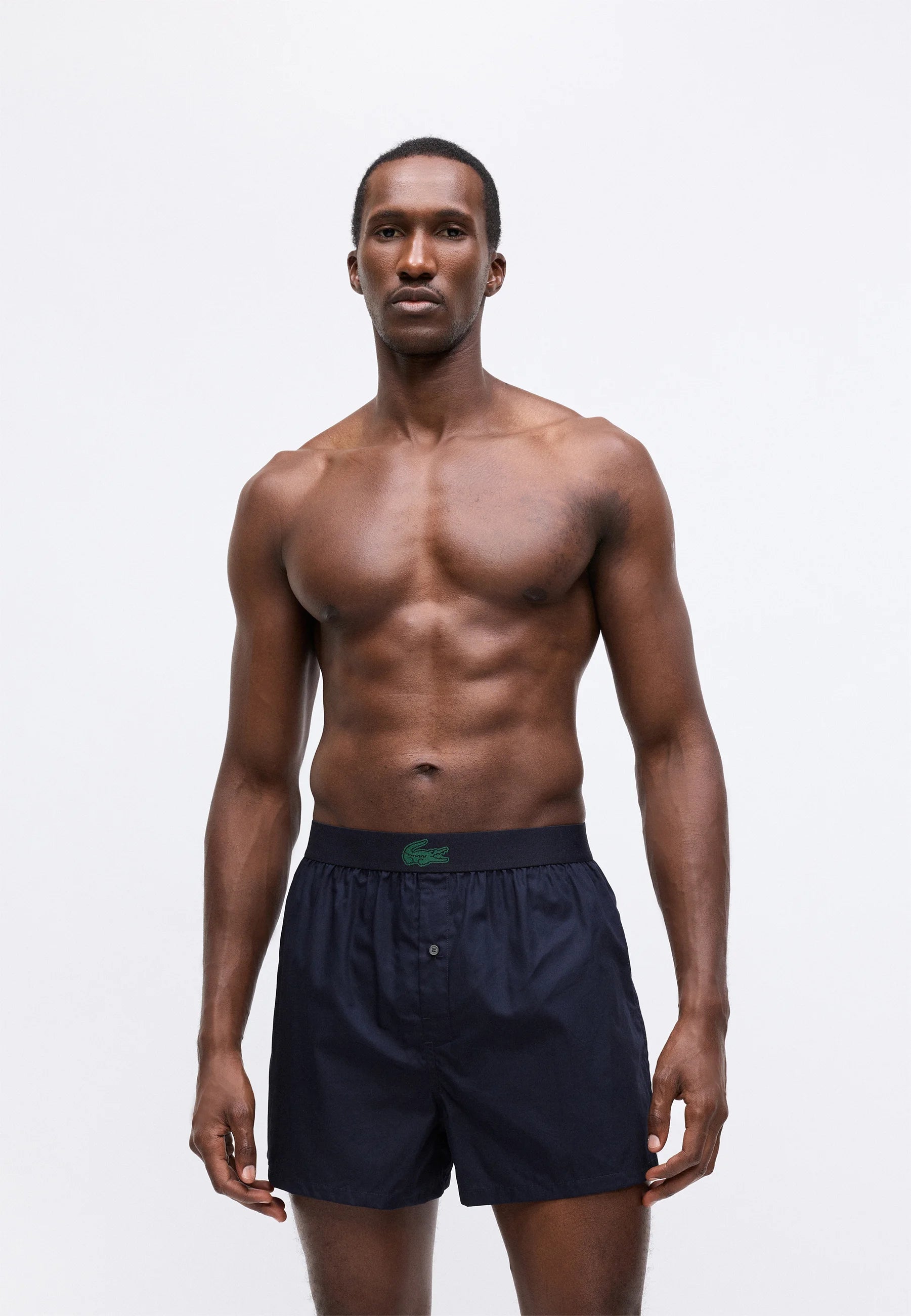 Boxer in cotone sciolto, confezione da 3 intimo Lacoste - Verde