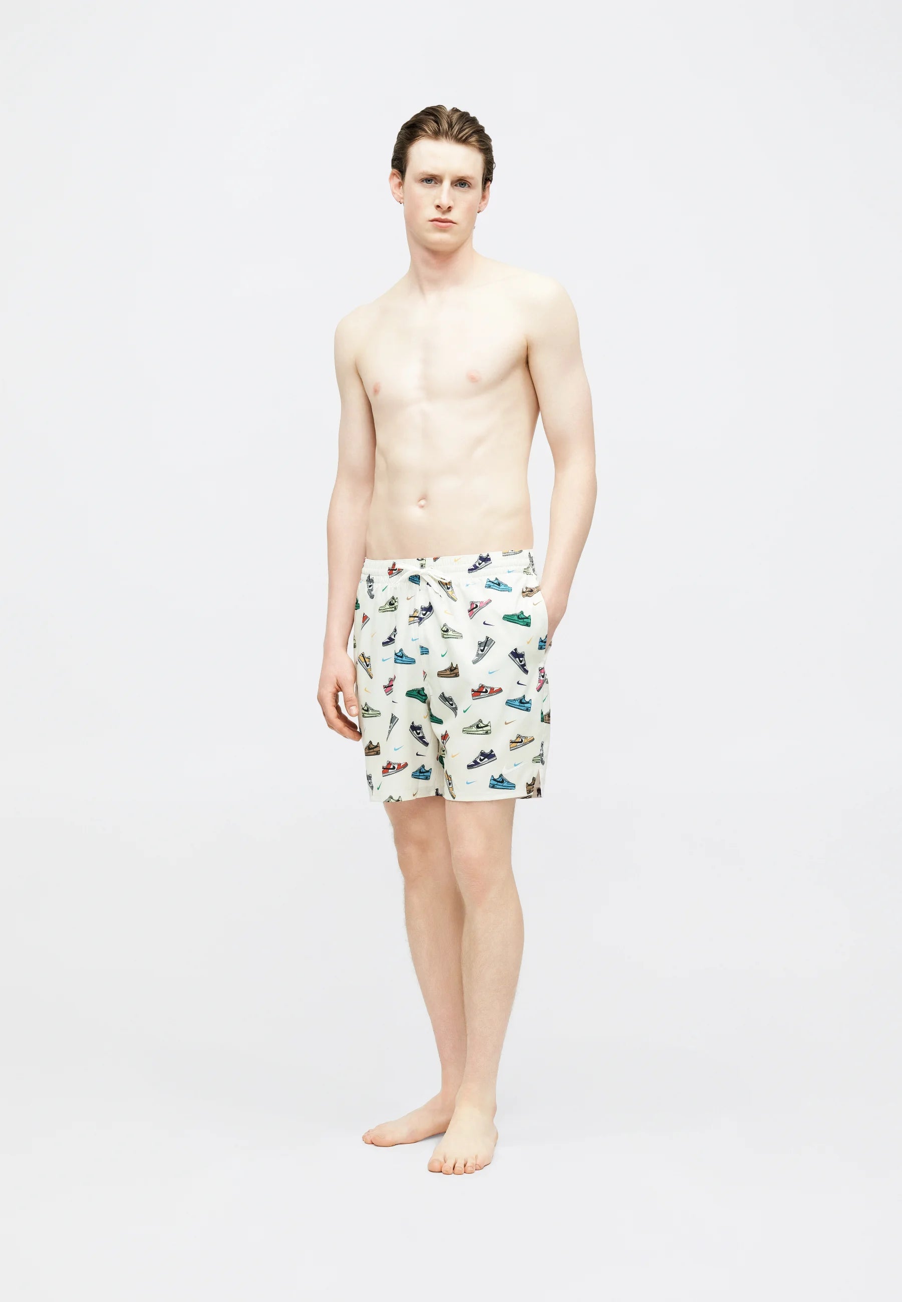 Plavecké šortky Nike Swim Breaker Print Volley – Sail