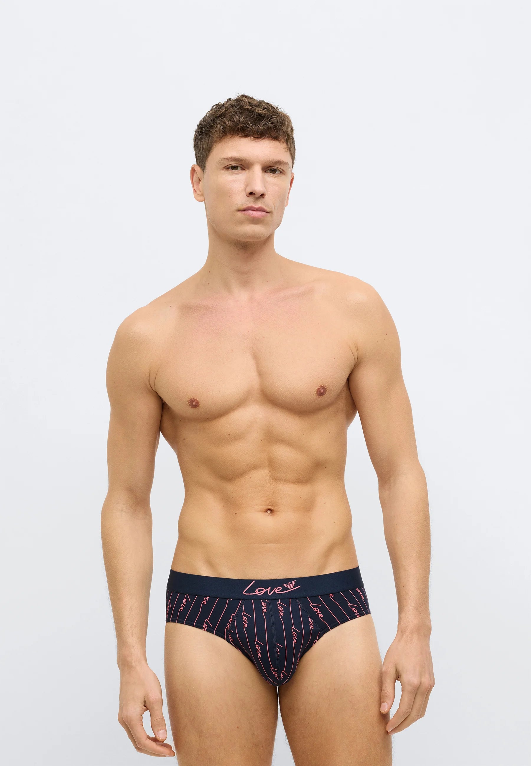 Emporio Armani VALENTINE Capsule Briefs 2 Pack – modré