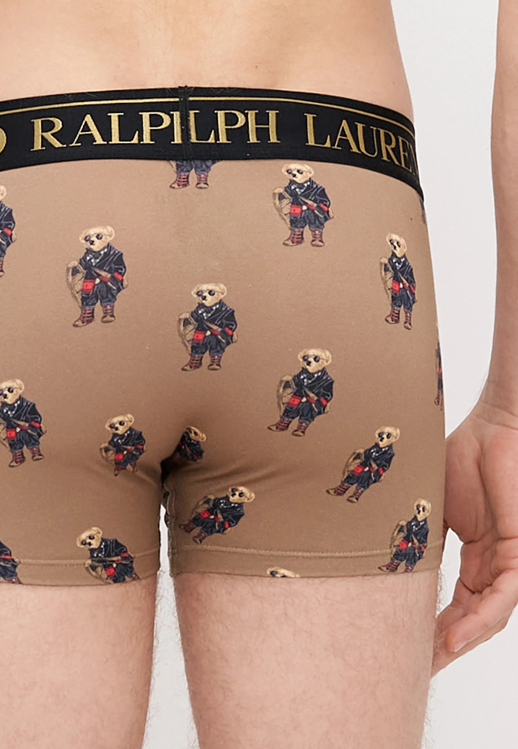 Polo Ralph Lauren Baumwoll-Stretch-Unterhosen – Low Rise – 2er-Pack – Flaschengrün, Khaki