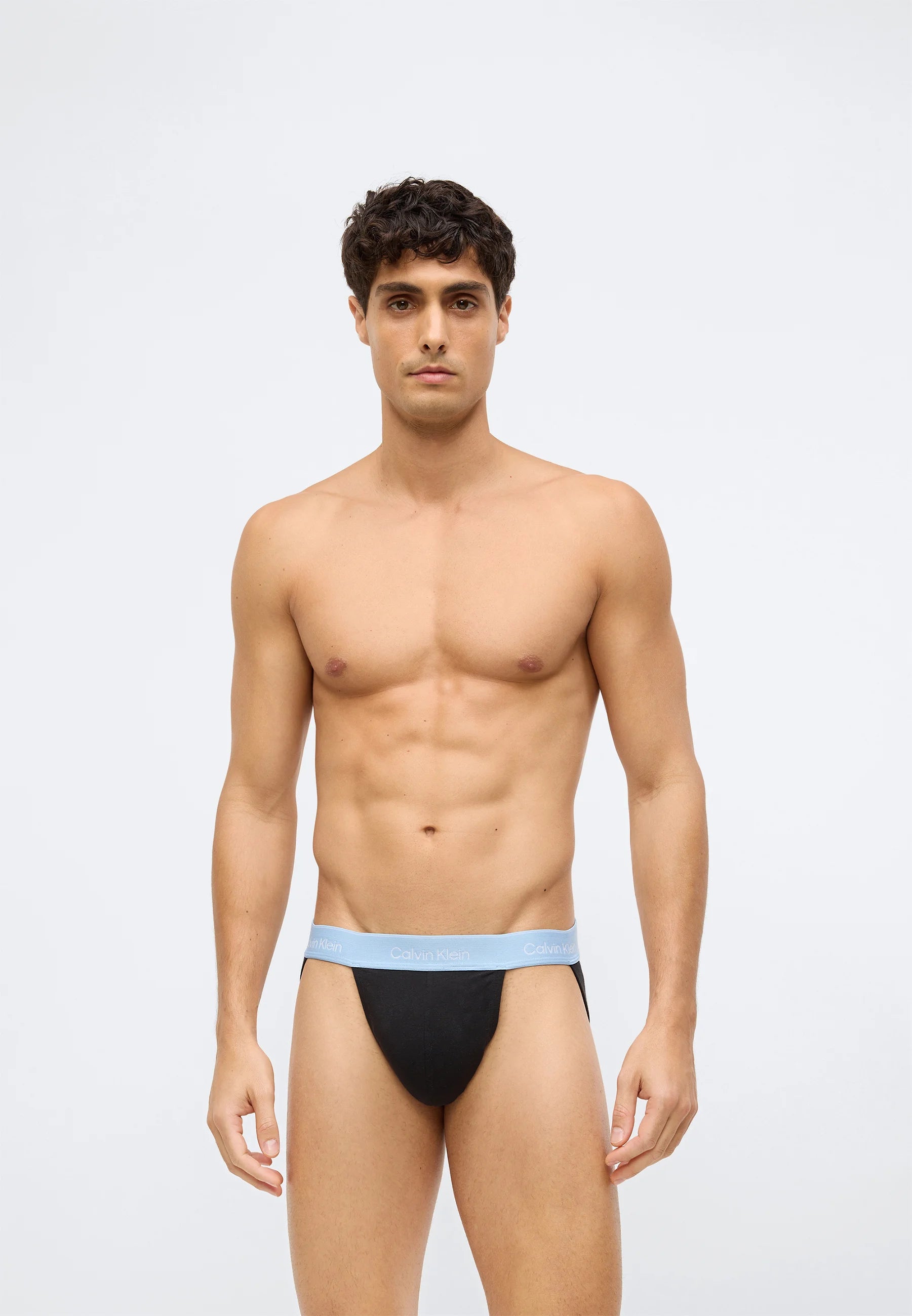 Calvin Klein Cotton Stretch Jock Straps – 3 Pack – Black, Fall Berry, Frozen