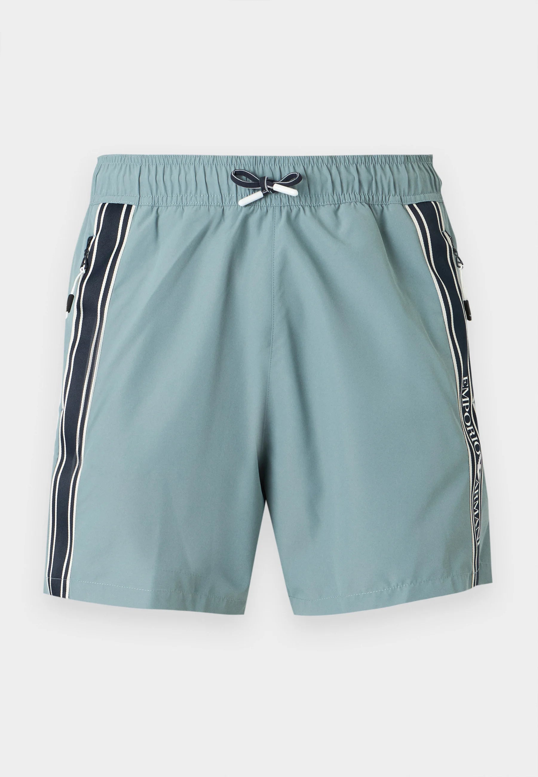 Pantaloncini da bagno Emporio Armani EA7 con logo - Ardesia
