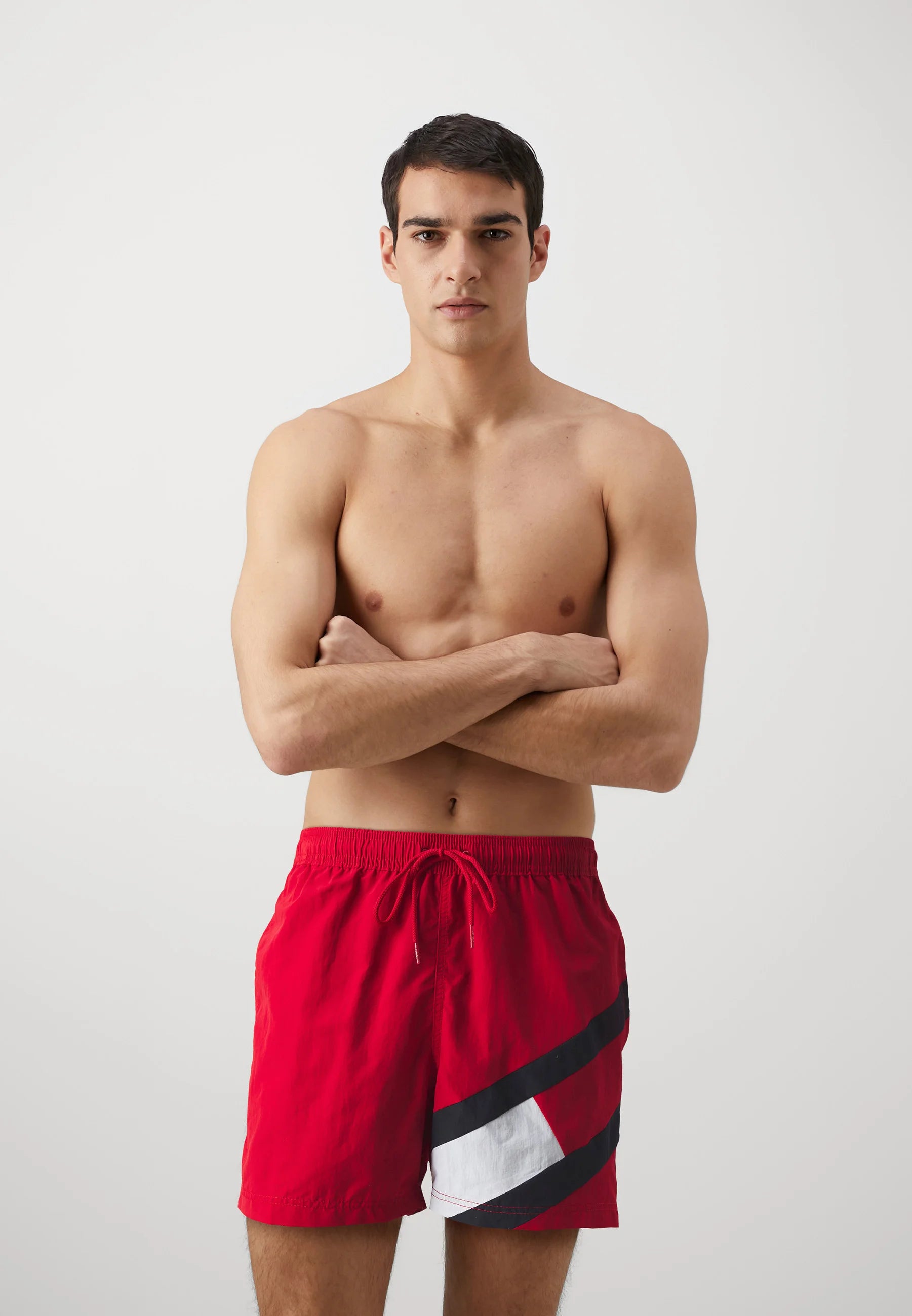 Tommy Hilfiger Drawstring Swim Shorts – Red
