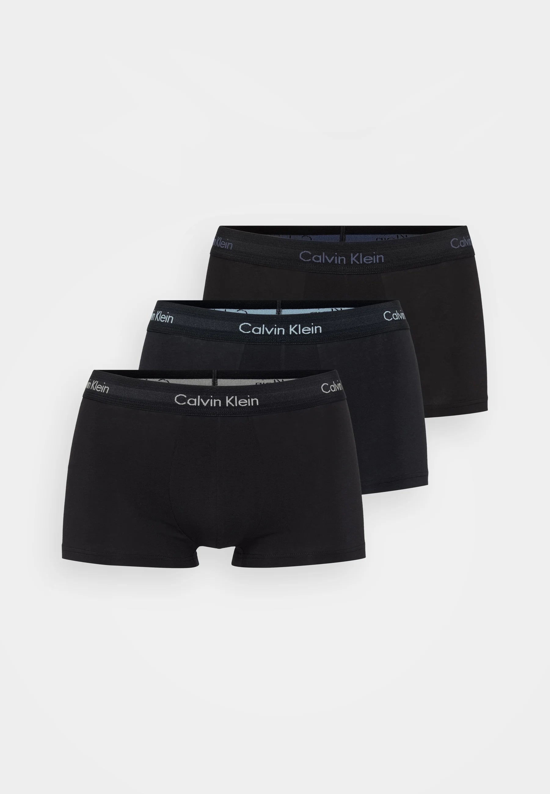 Calvin Klein Cotton Stretch Trunks – 3 Pack – Ash, Vintage Indigo , Sterling Blue