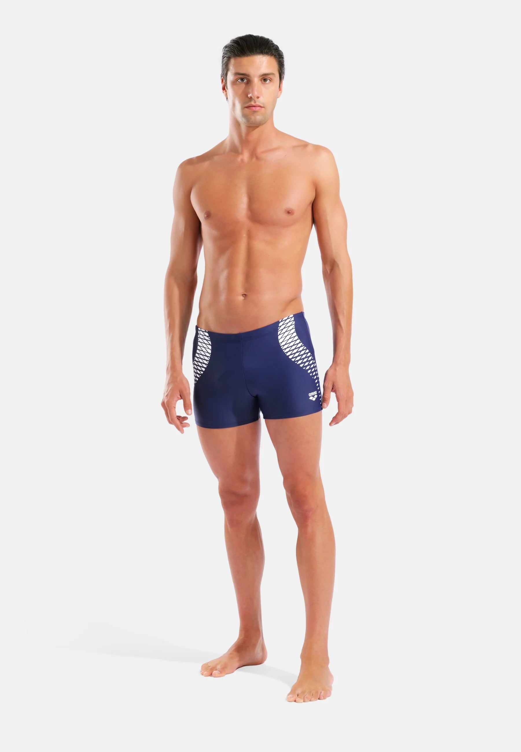 Short de bain Arena Openings – Bleu marine, Blanc