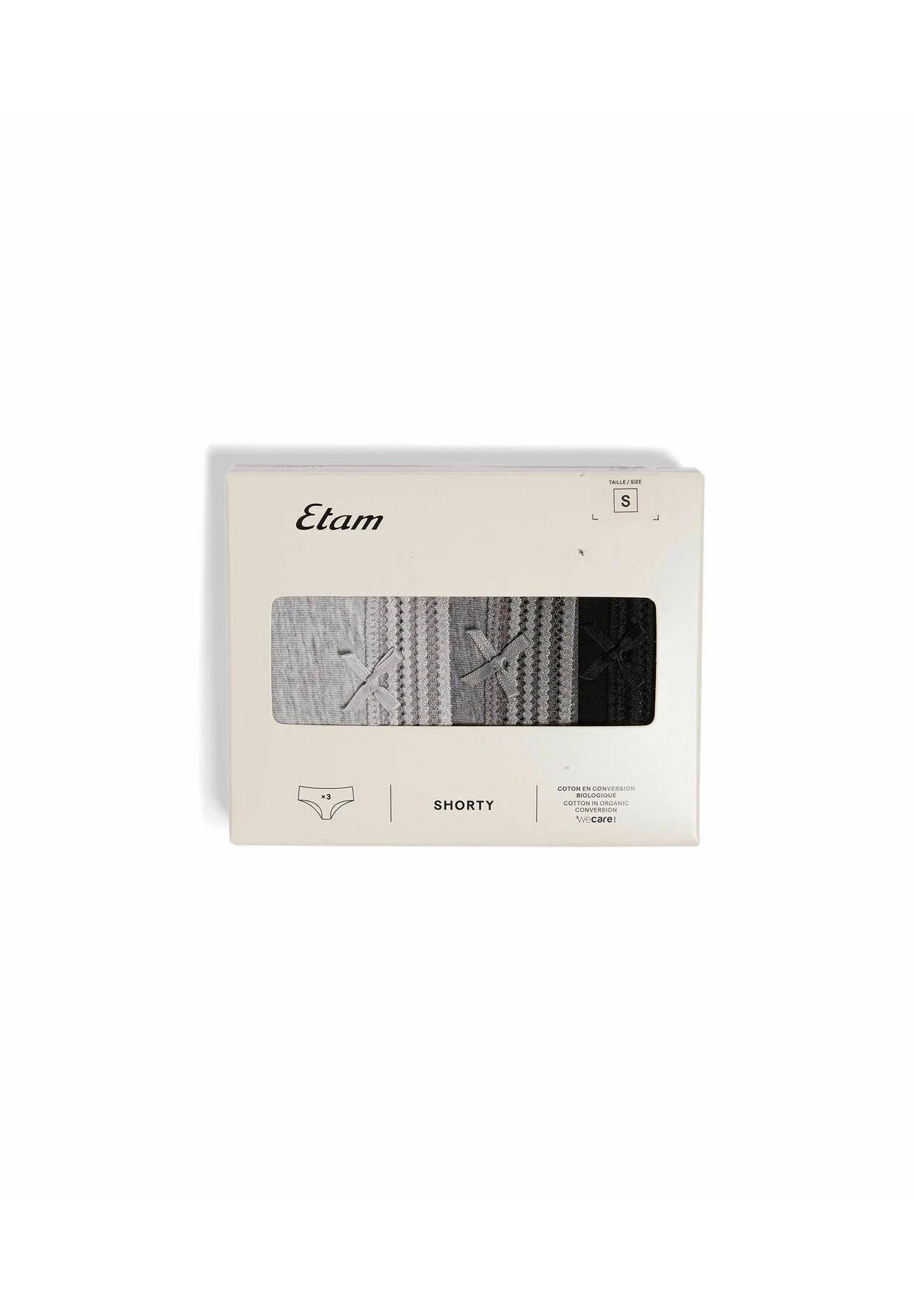 Etam Jack Spitzen-Slips – 3er-Pack, mehrfarbig