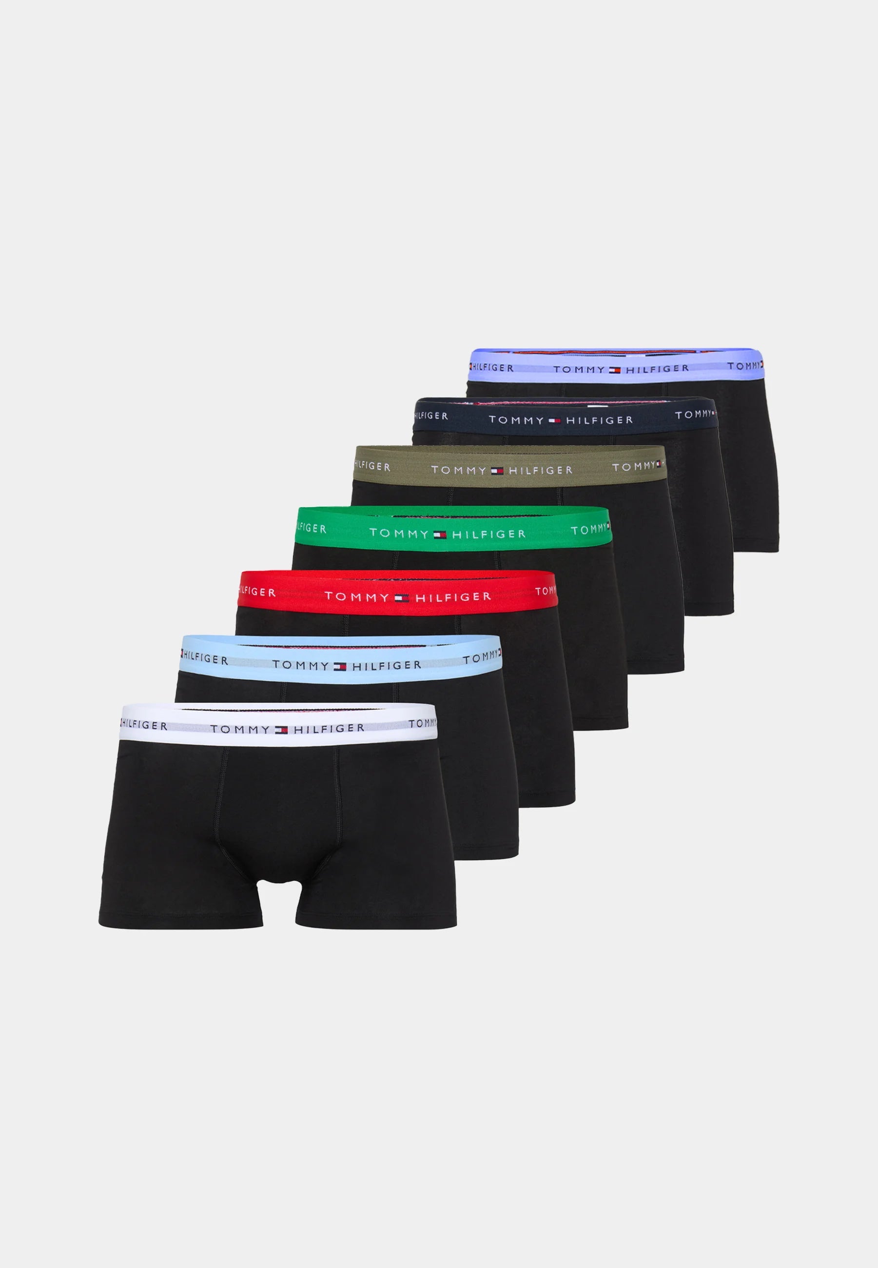 Tommy Hilfiger Trunk 7 Pack – Černá více barev
