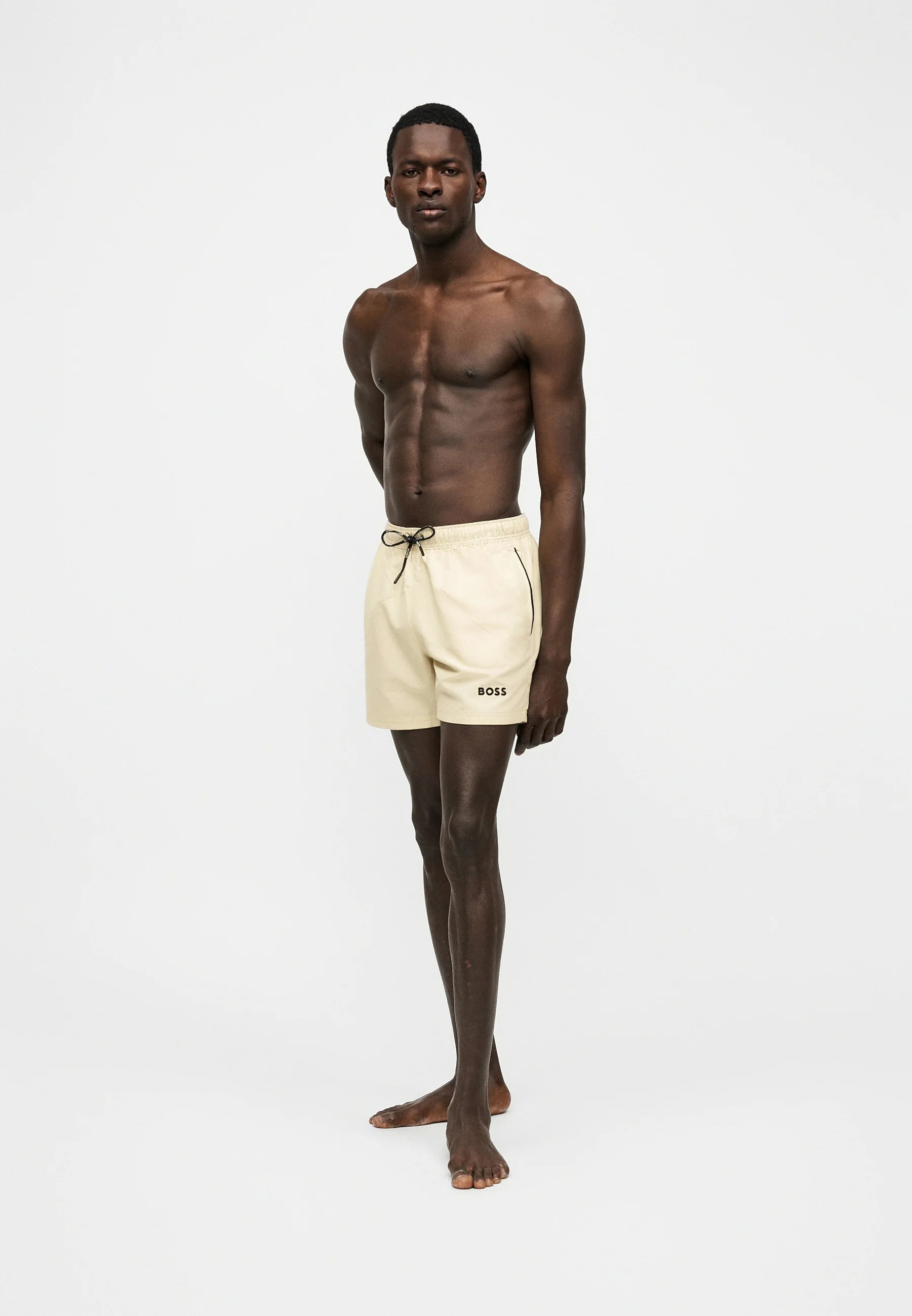 BOSS Dogfish Swim Shorts – White