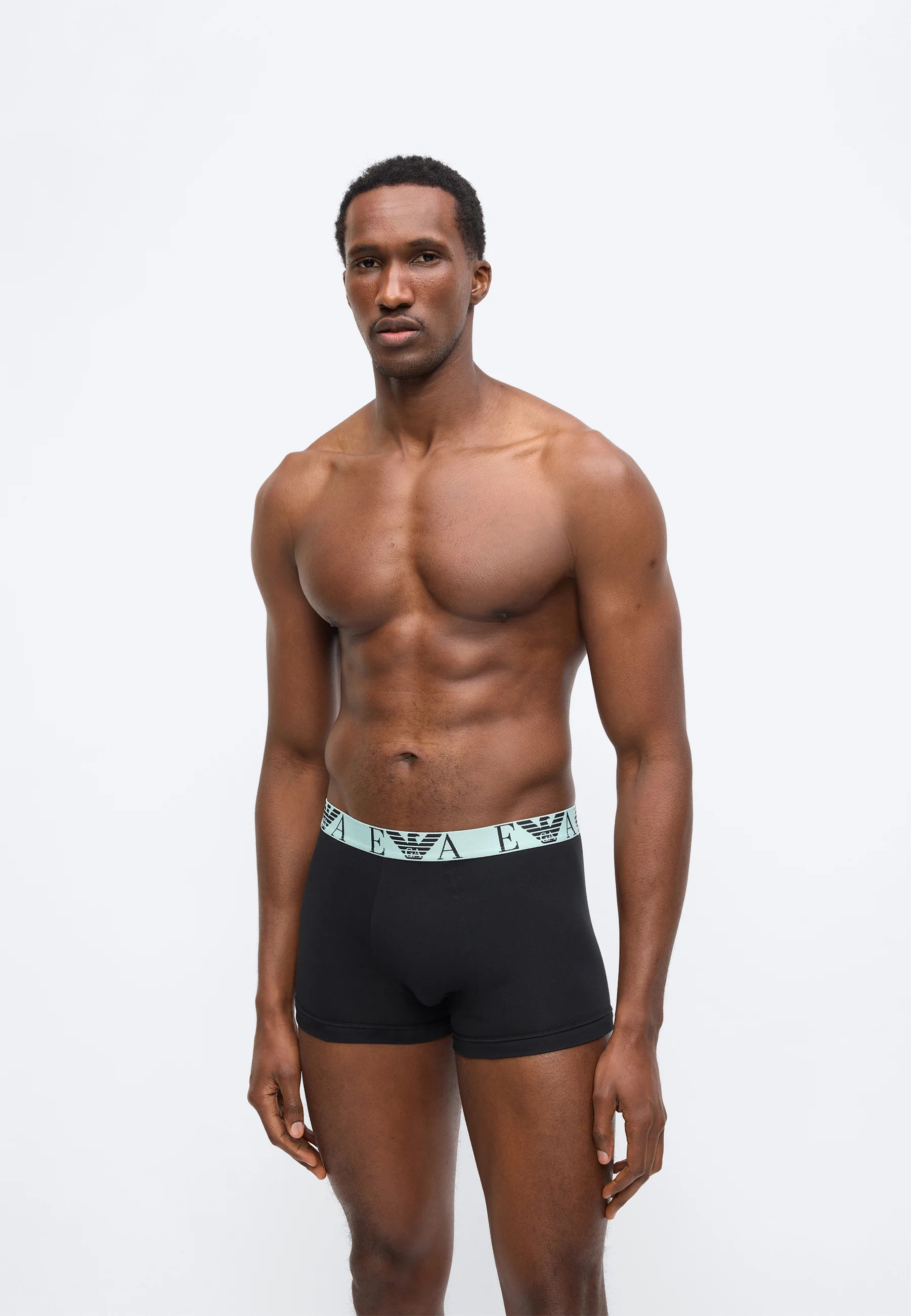 Emporio Armani BOLD Monogram 6 Pack Trunks – Pink, Aqua, Camellia, Black