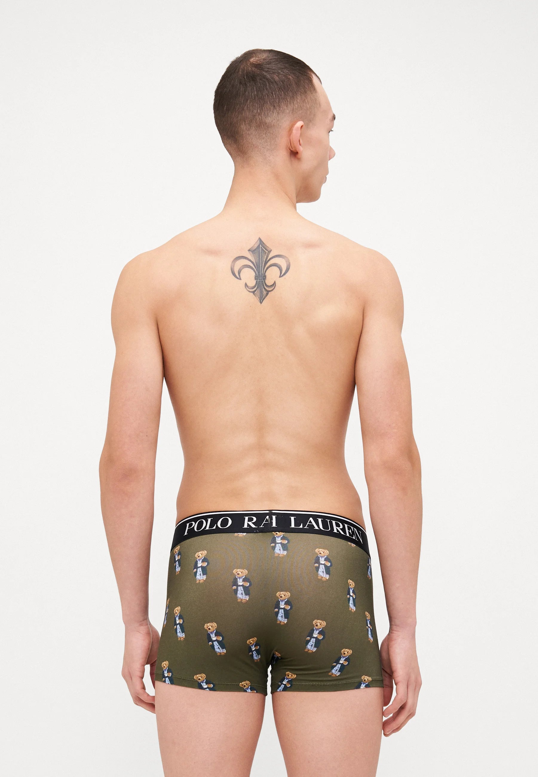 Boxer Polo Ralph Lauren in cotone elasticizzato – Vita bassa – Confezione da 2 – Kaki, Armadillo