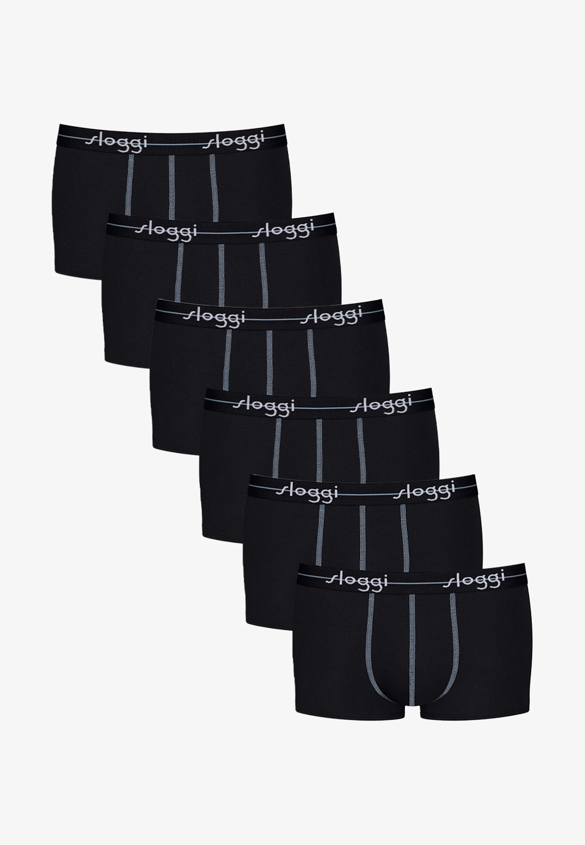 Sloggi Start Hipster Trunks 6 Pack – černá