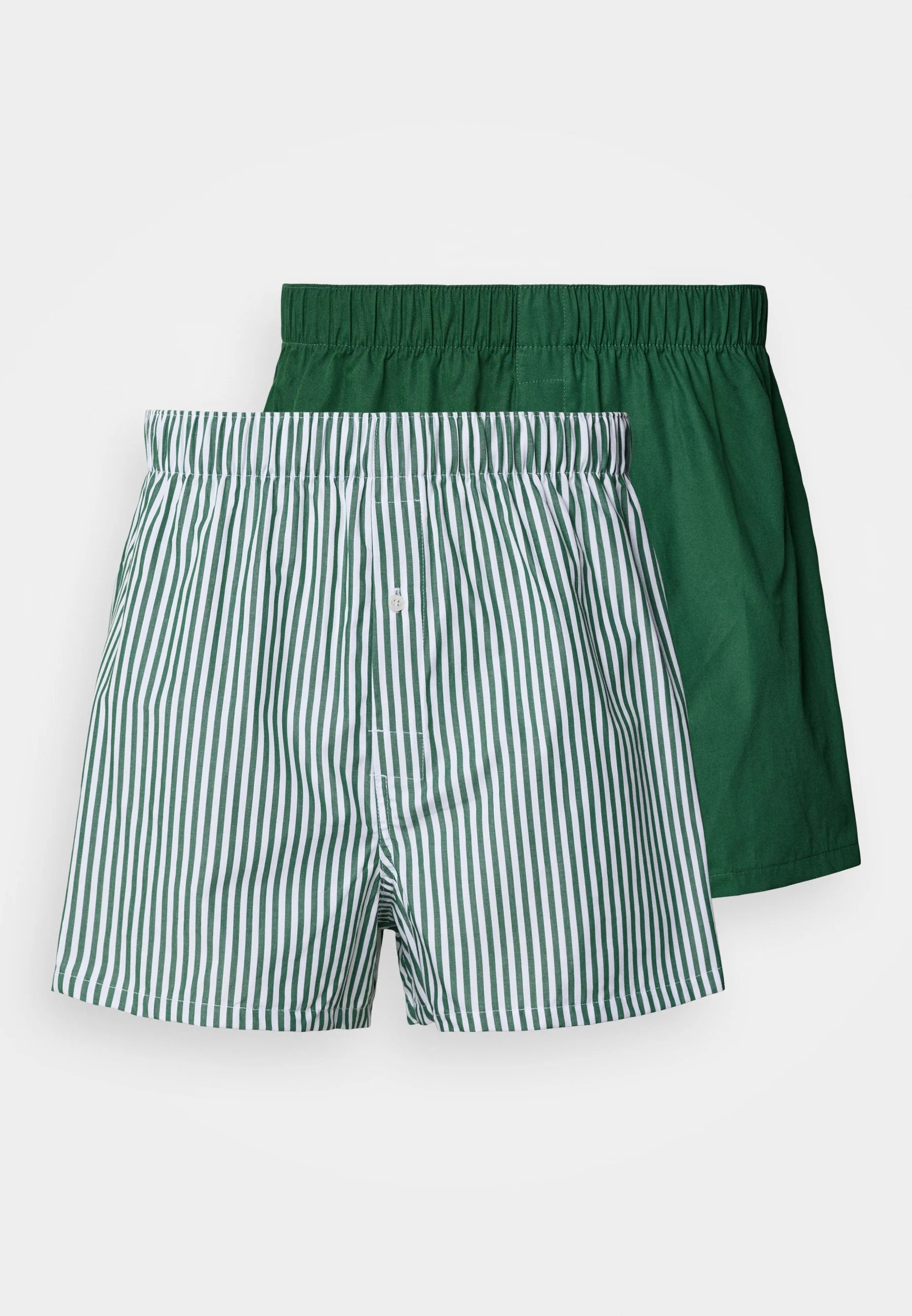 Lacoste Loose Cotton Boxer Shorts 2 Pack – Green, White, Sinople