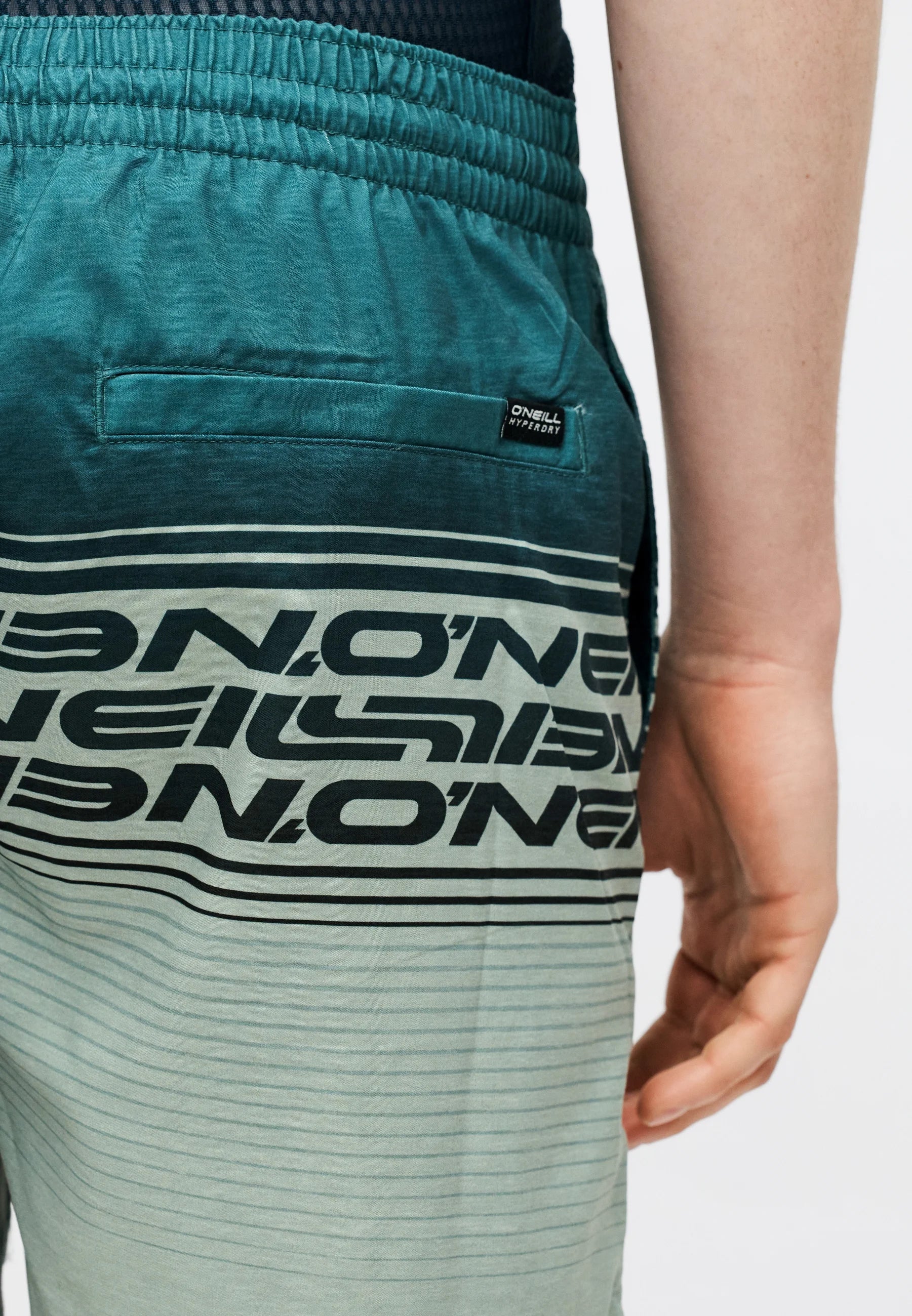 Short de bain O'Neill Logo Stripe - Green Heritage