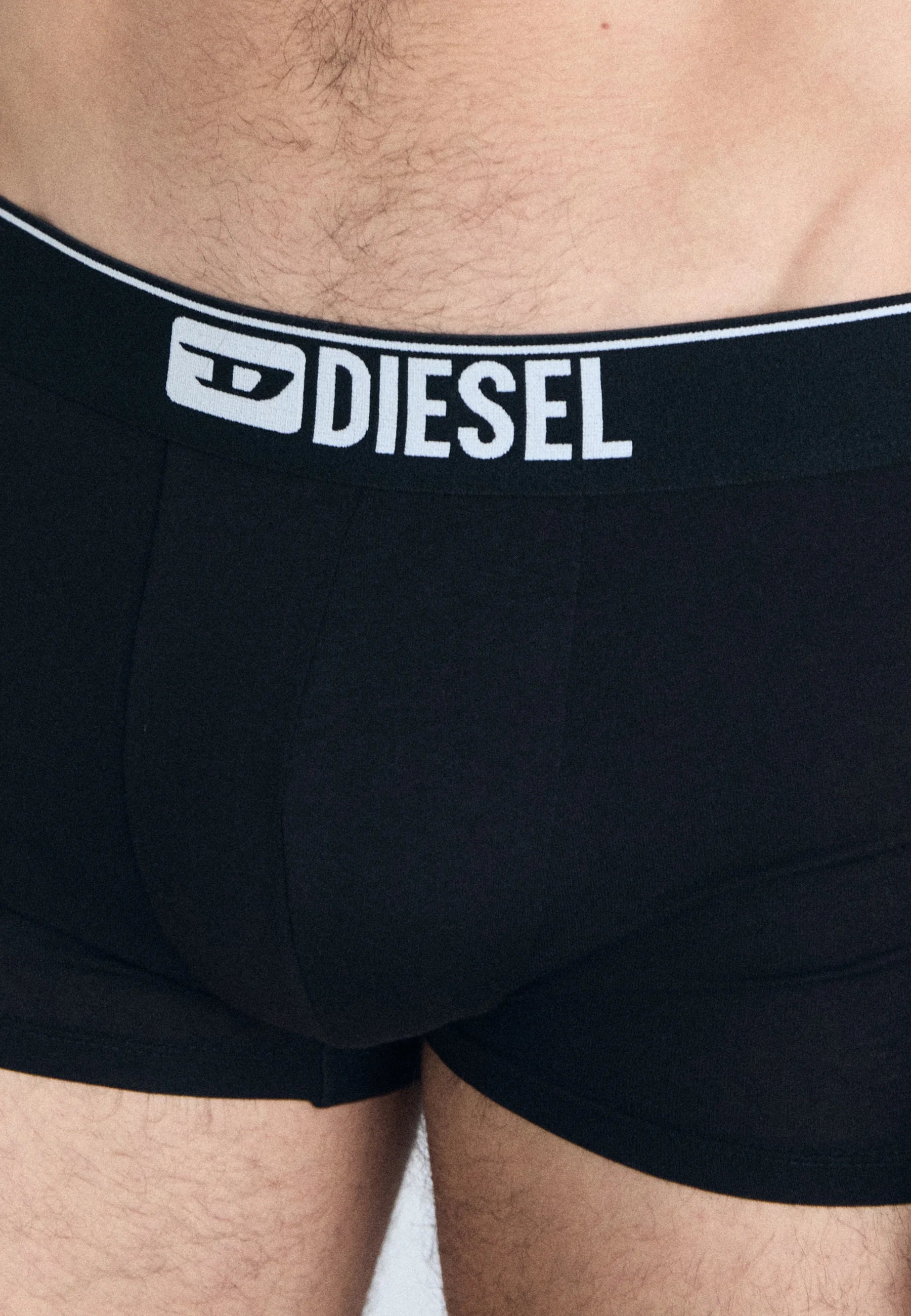 Diesel Damien Logo Pas 3 Pack Trunks – černá, šedá, bílá