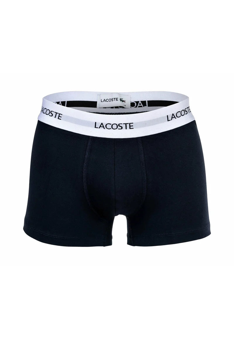 Boxer Lacoste elasticizzati con logo, confezione da 6: blu scuro, bianco, rosso