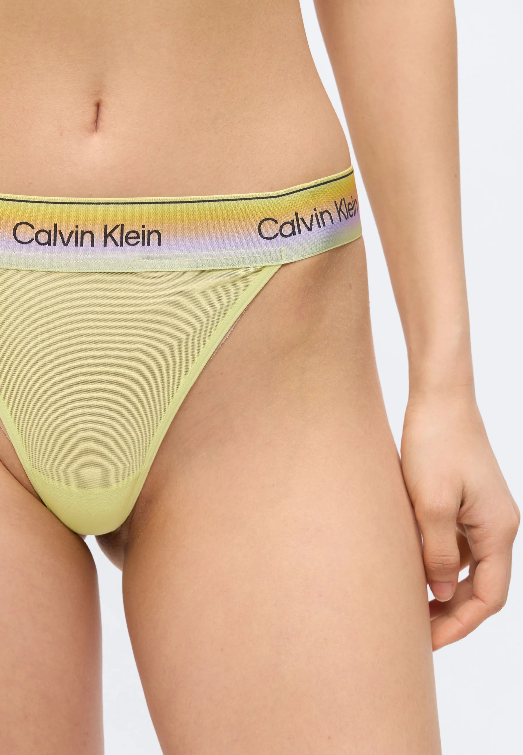 Stringi Calvin Klein Pride String – jasny szmaragd